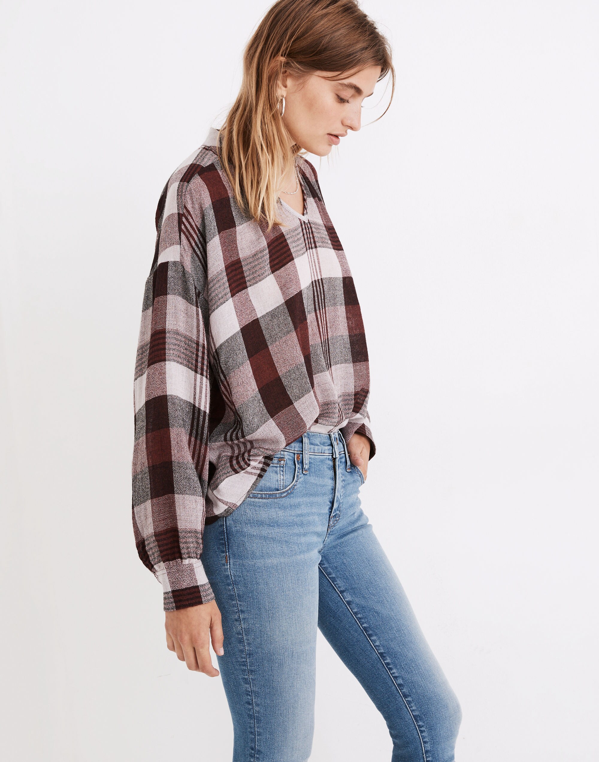 Highroad Popover Shirt in Schorr Plaid
