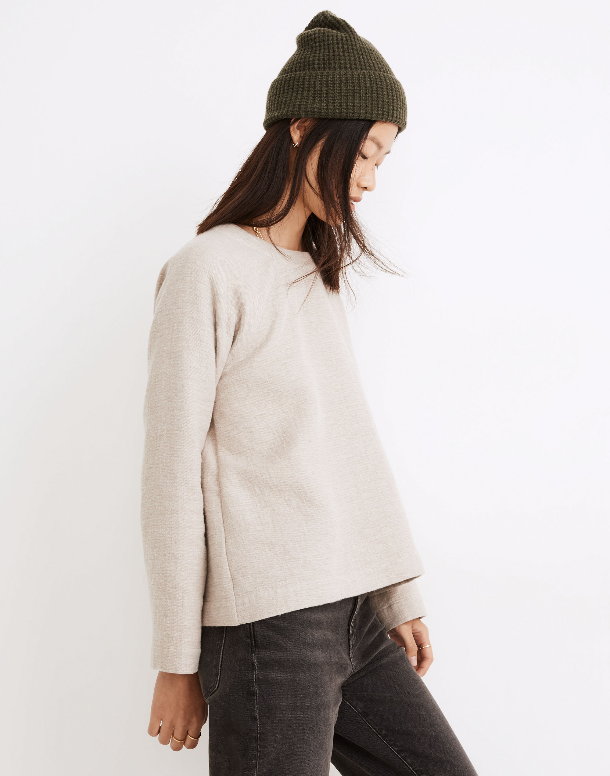 Waffle Button-Back Top