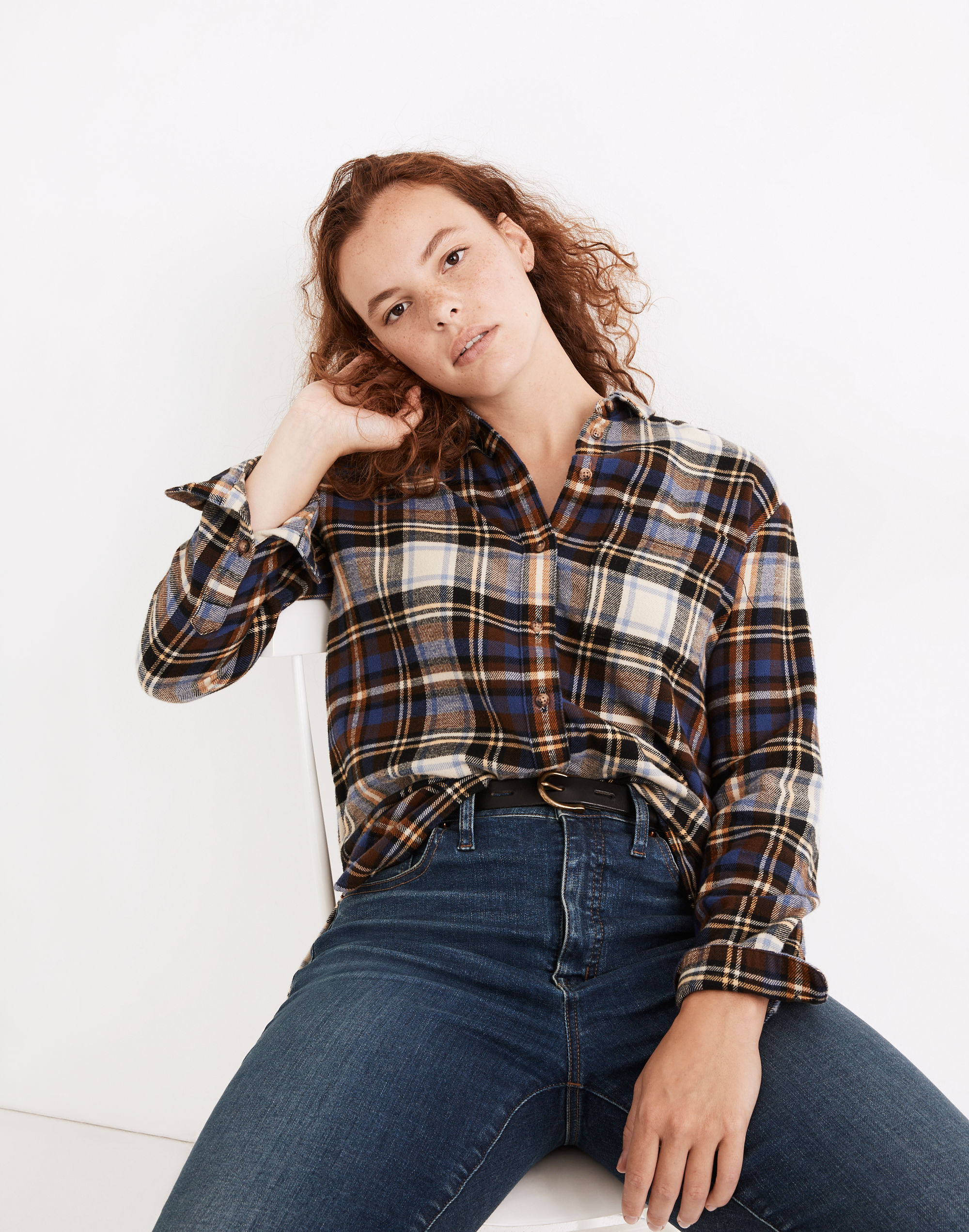 Flannel Oversized Ex-Boyfriend Shirt in Fuller Plaid