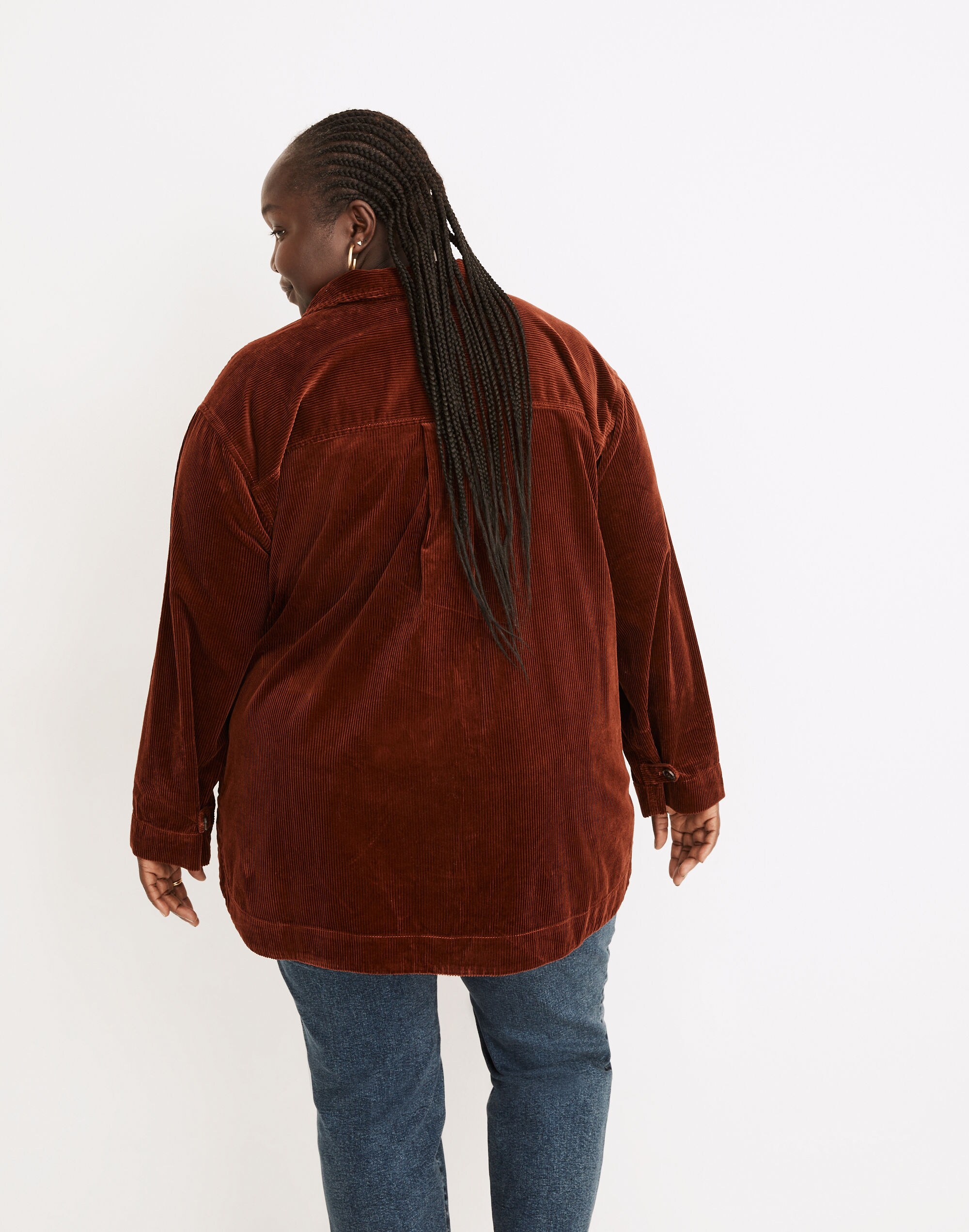 Plus Corduroy Yorkway Shirt-Jacket