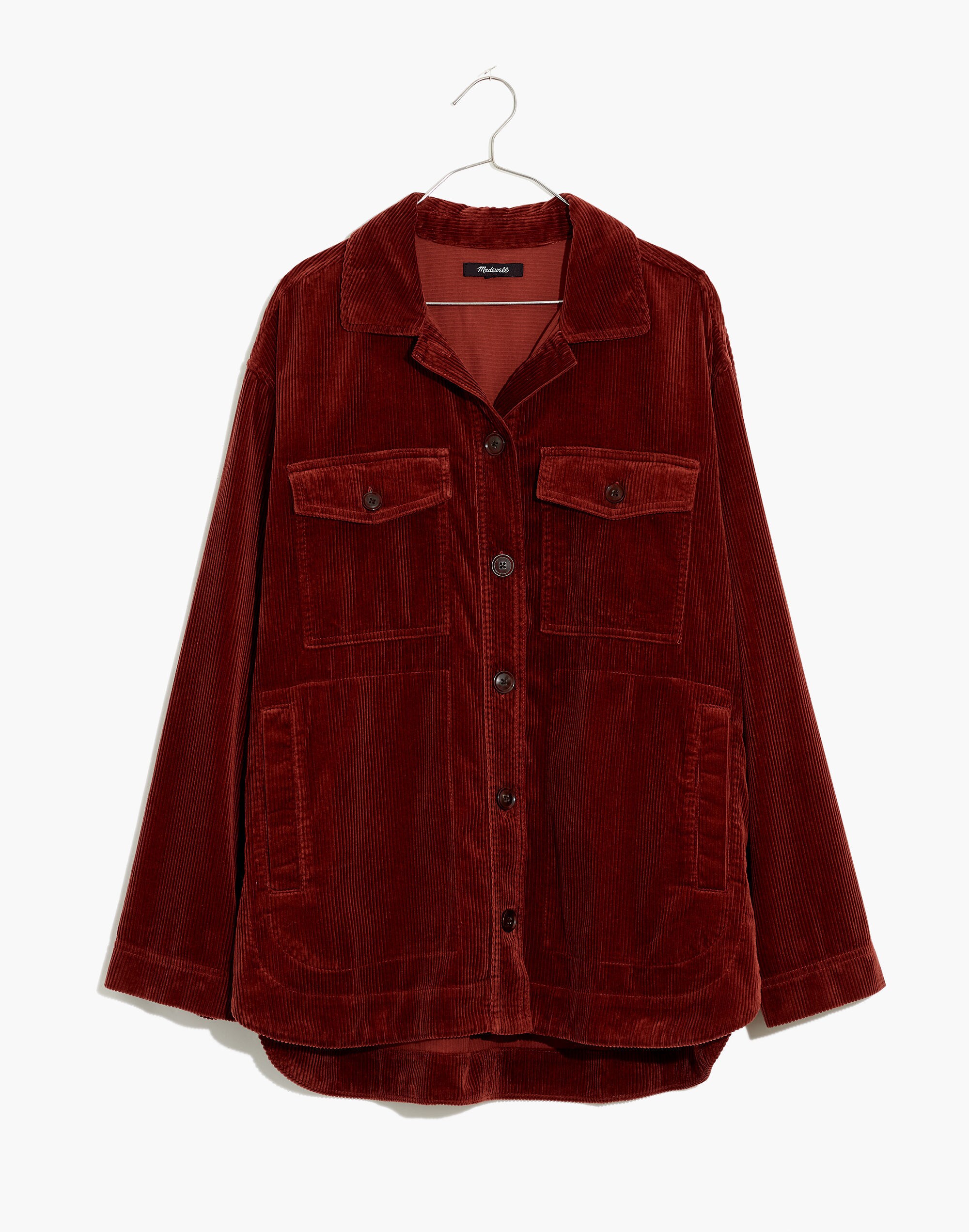 Plus Corduroy Yorkway Shirt-Jacket