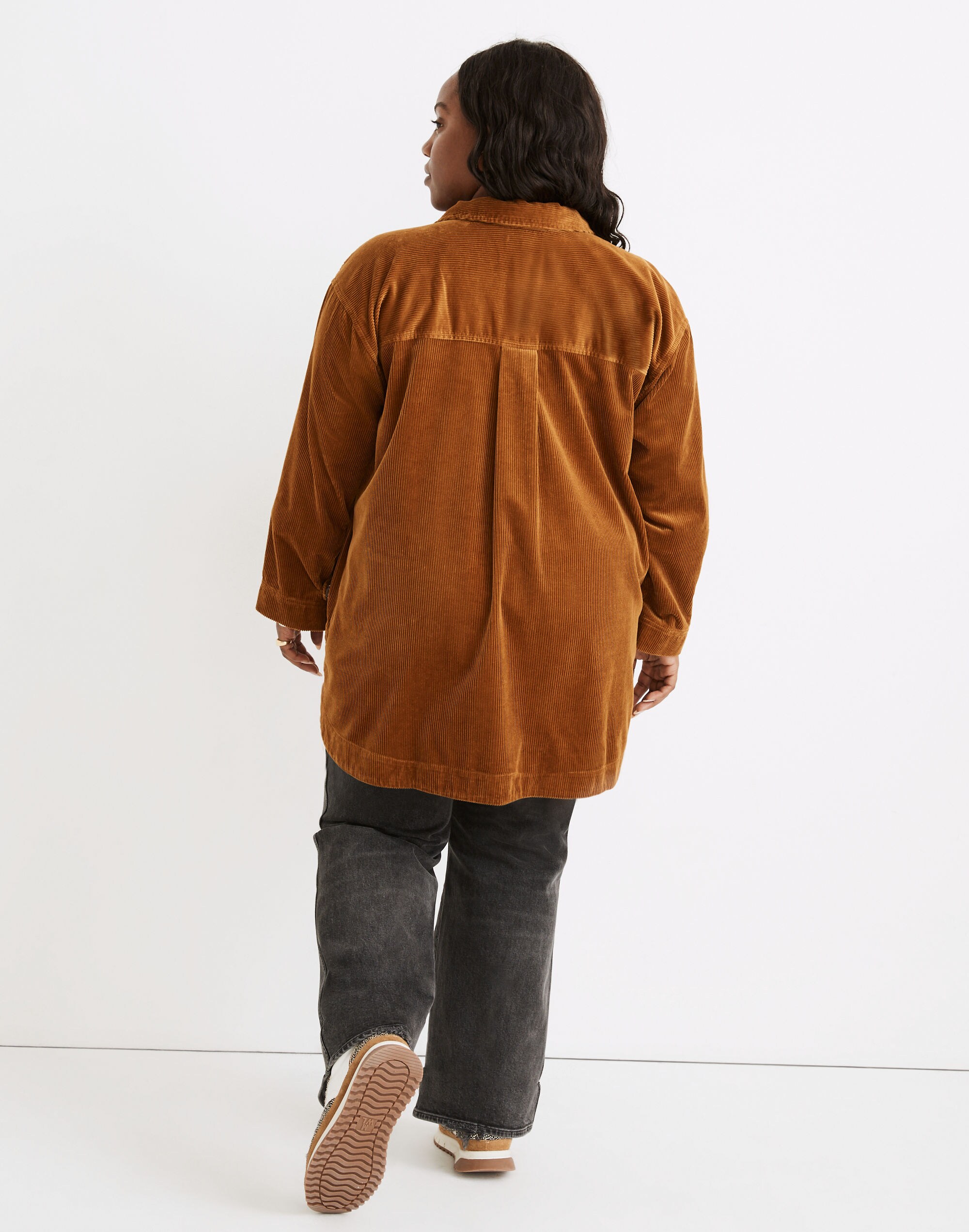 Plus Corduroy Yorkway Shirt-Jacket