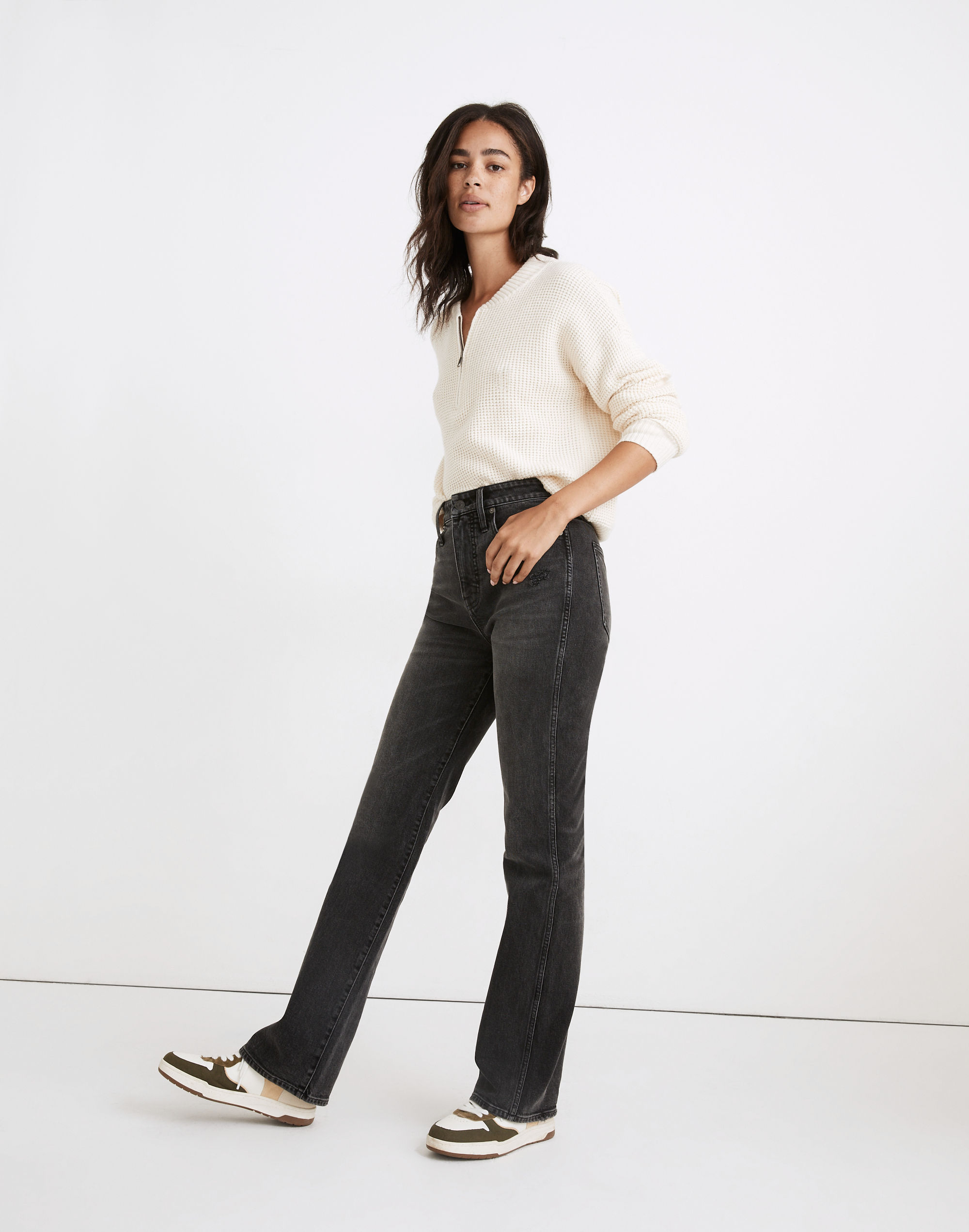 Curvy '90s High-Rise Bootcut Jeans in Lindale Wash