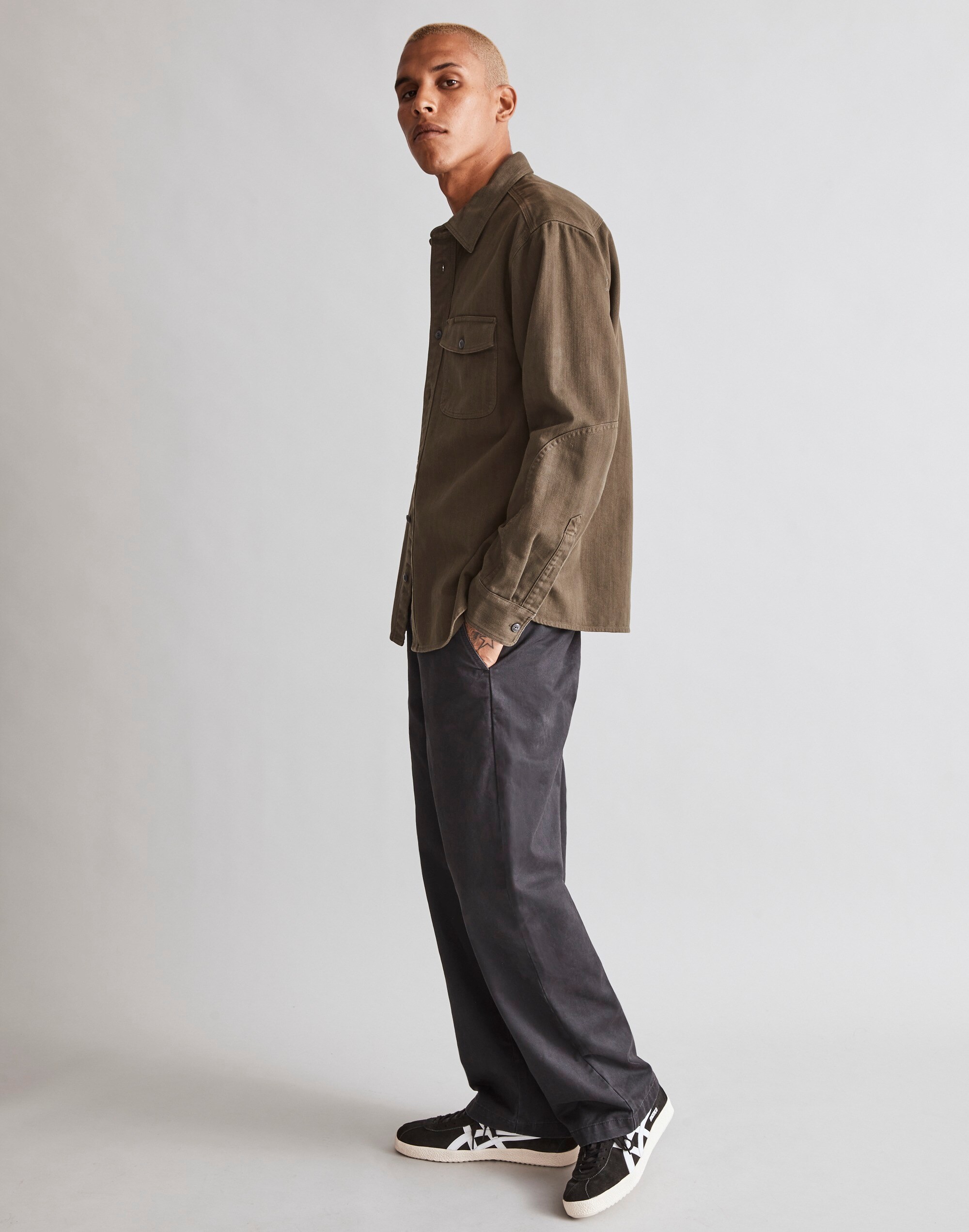 Garment-Dyed Work Shirt