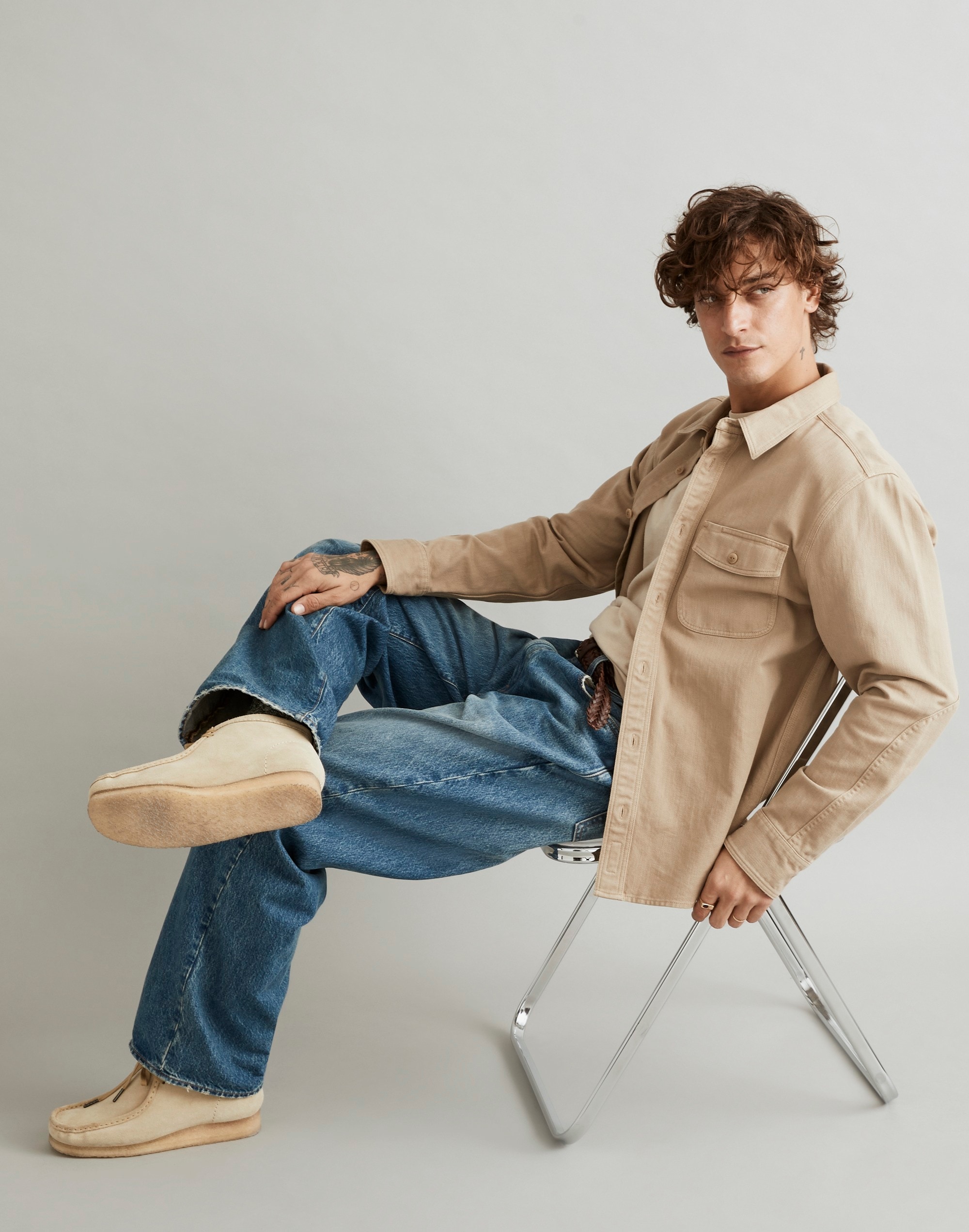 Garment-Dyed Work Shirt