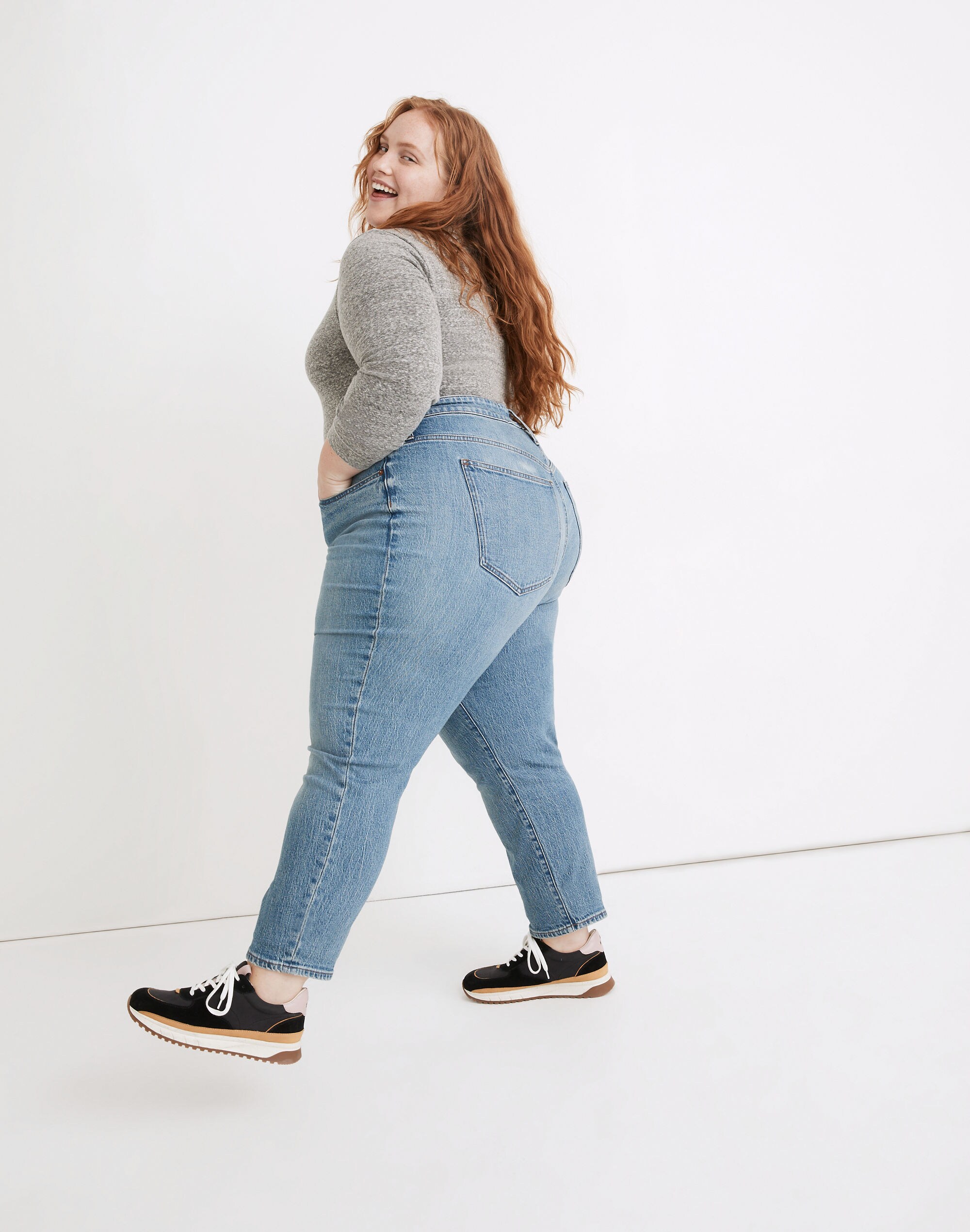 The Plus Curvy Perfect Vintage Jean in Banner Wash