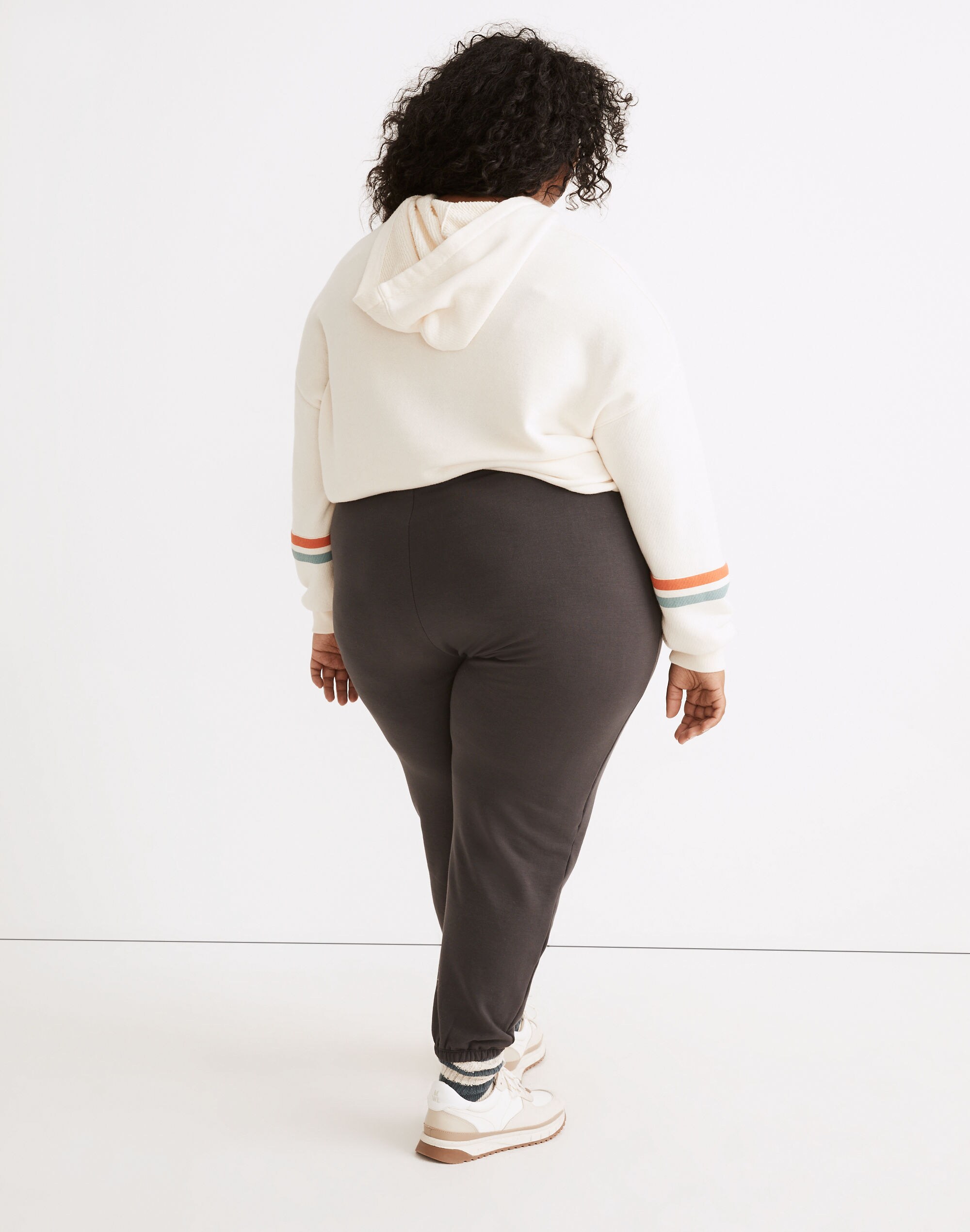 Plus MWL Airyterry Hoodie Sweatshirt: Stripe-Sleeve Edition