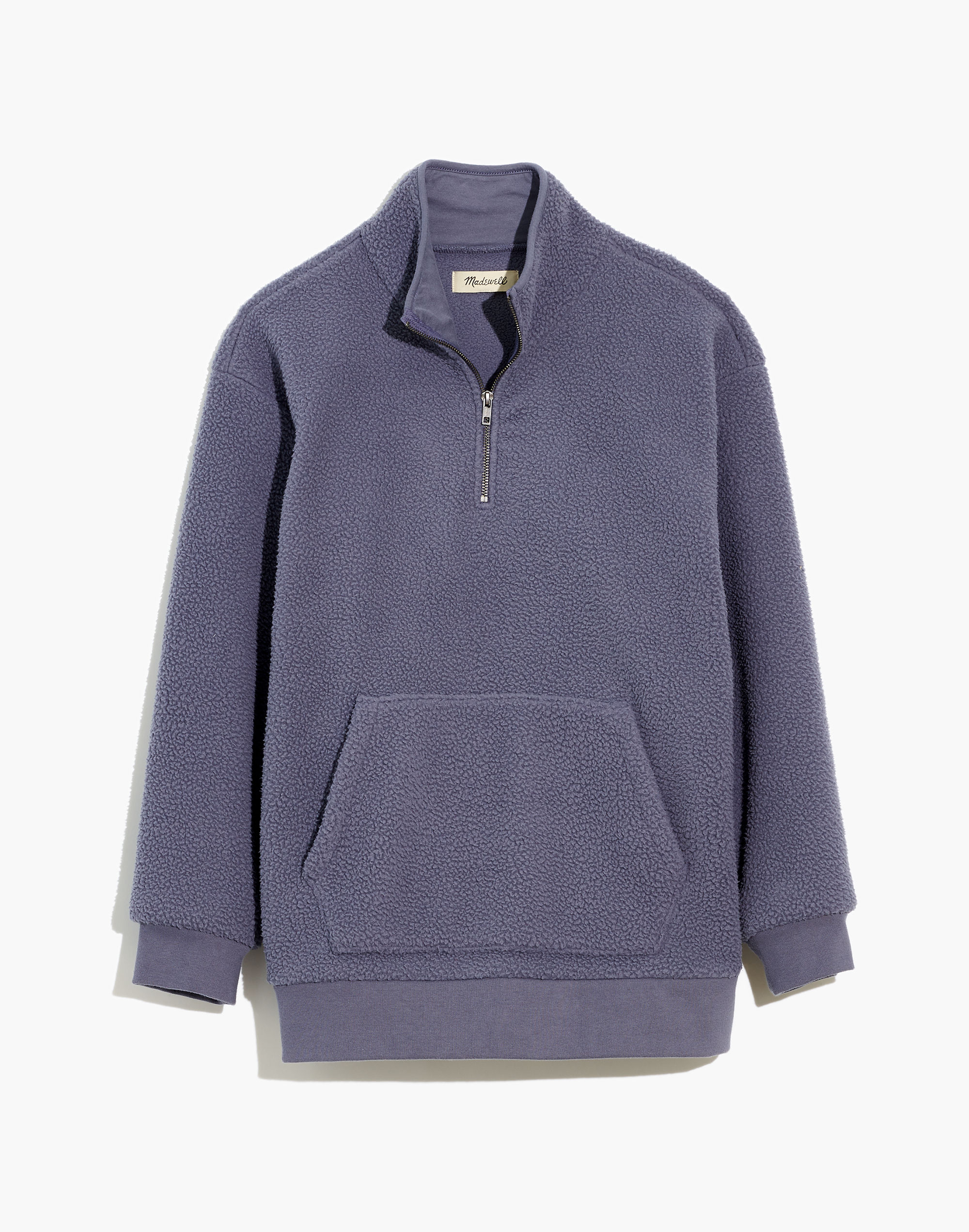 Re)sourced Sherpa Half-Zip Sweatshirt | Madewell