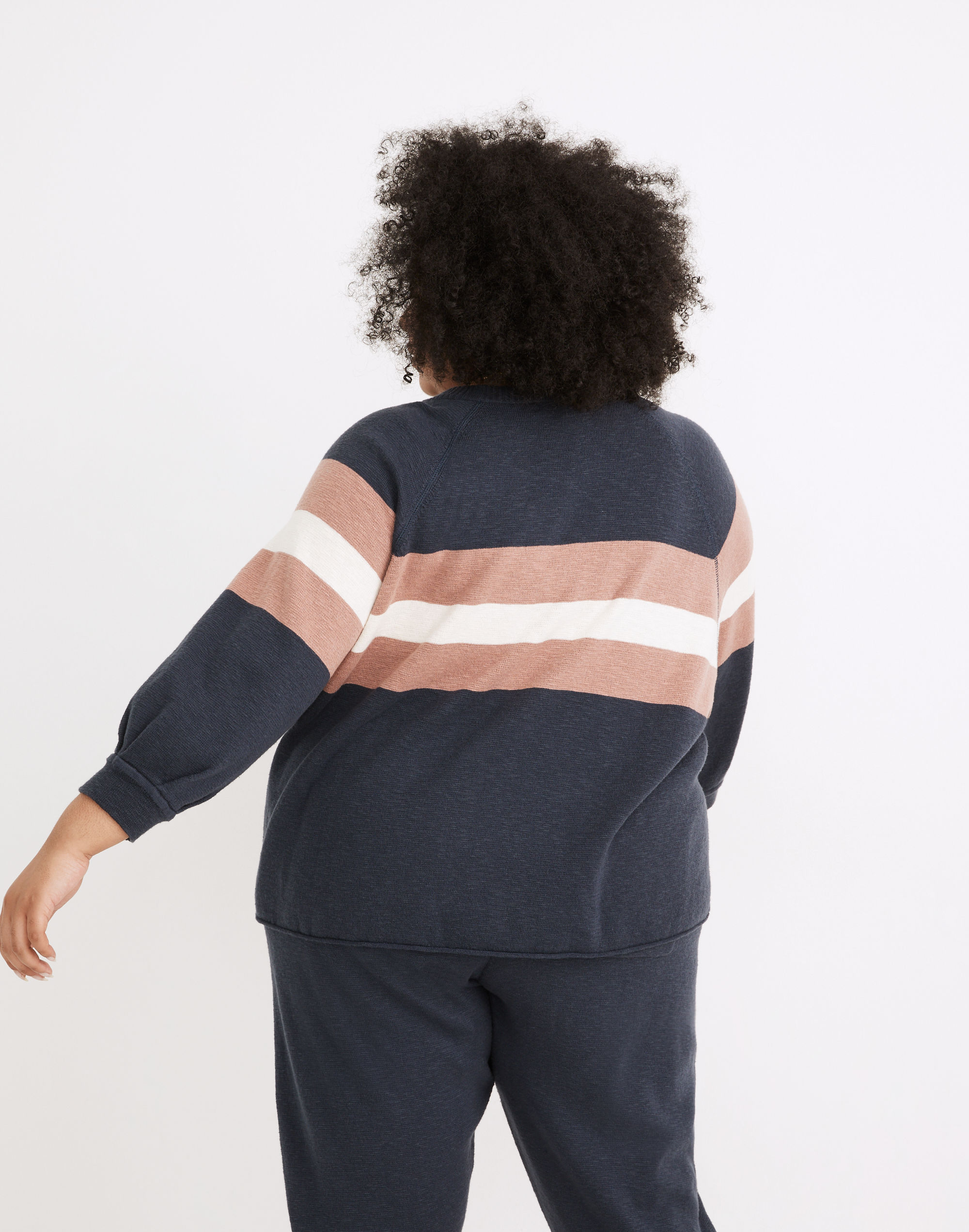 Plus Striped Telluride Pullover Sweater