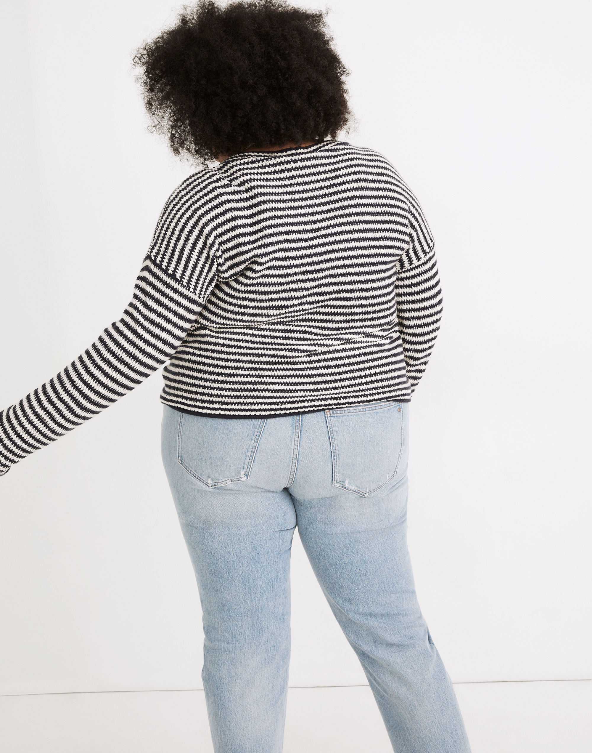 Plus Seagrove Pullover Sweater in Stripe