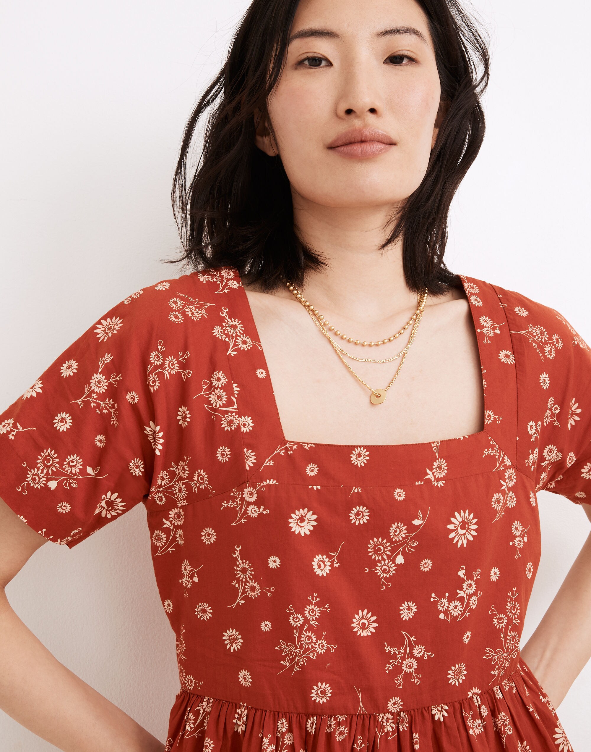 Allie Mini Dress in Cottage Floral