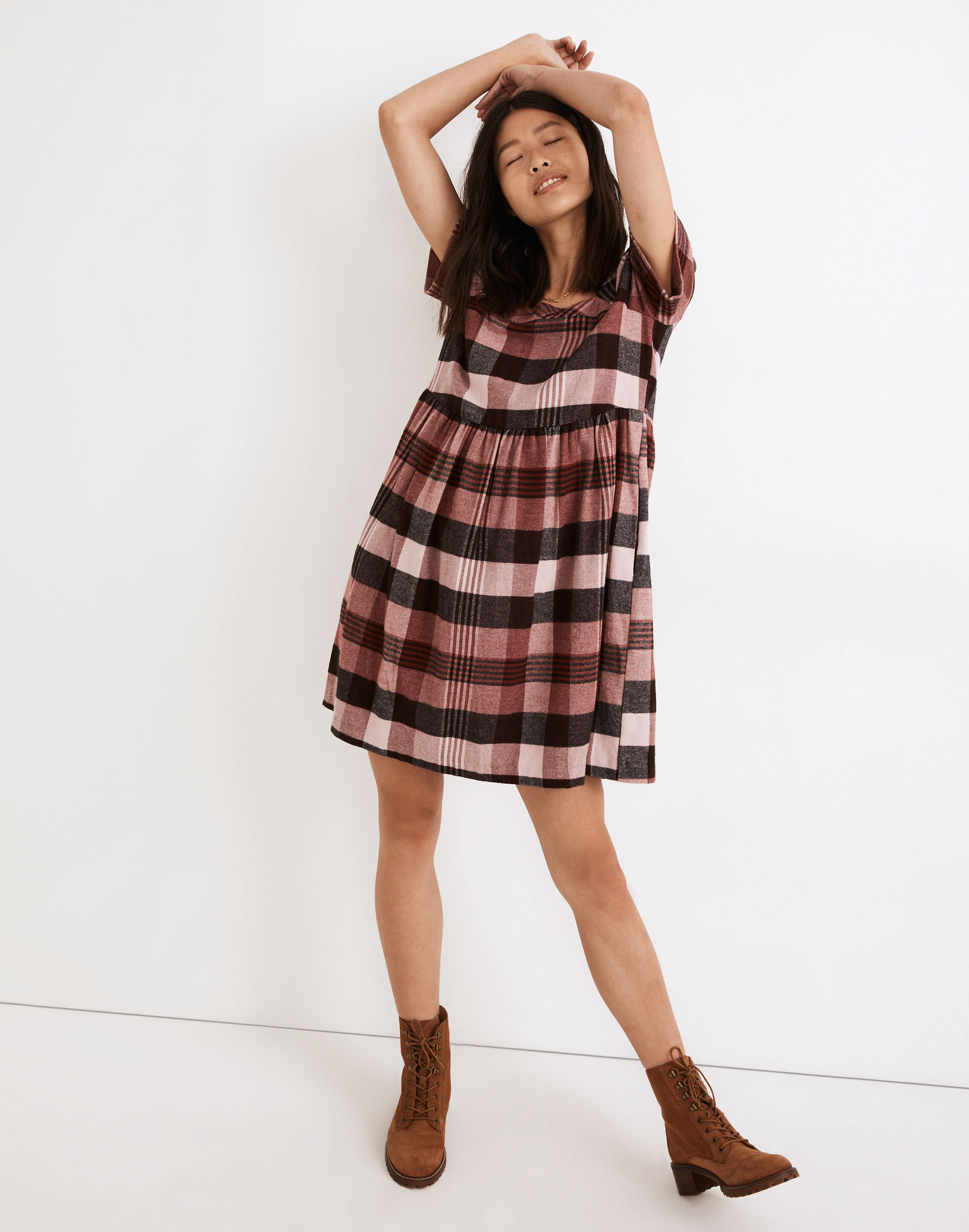 Plaid Flannel Allie Mini Dress