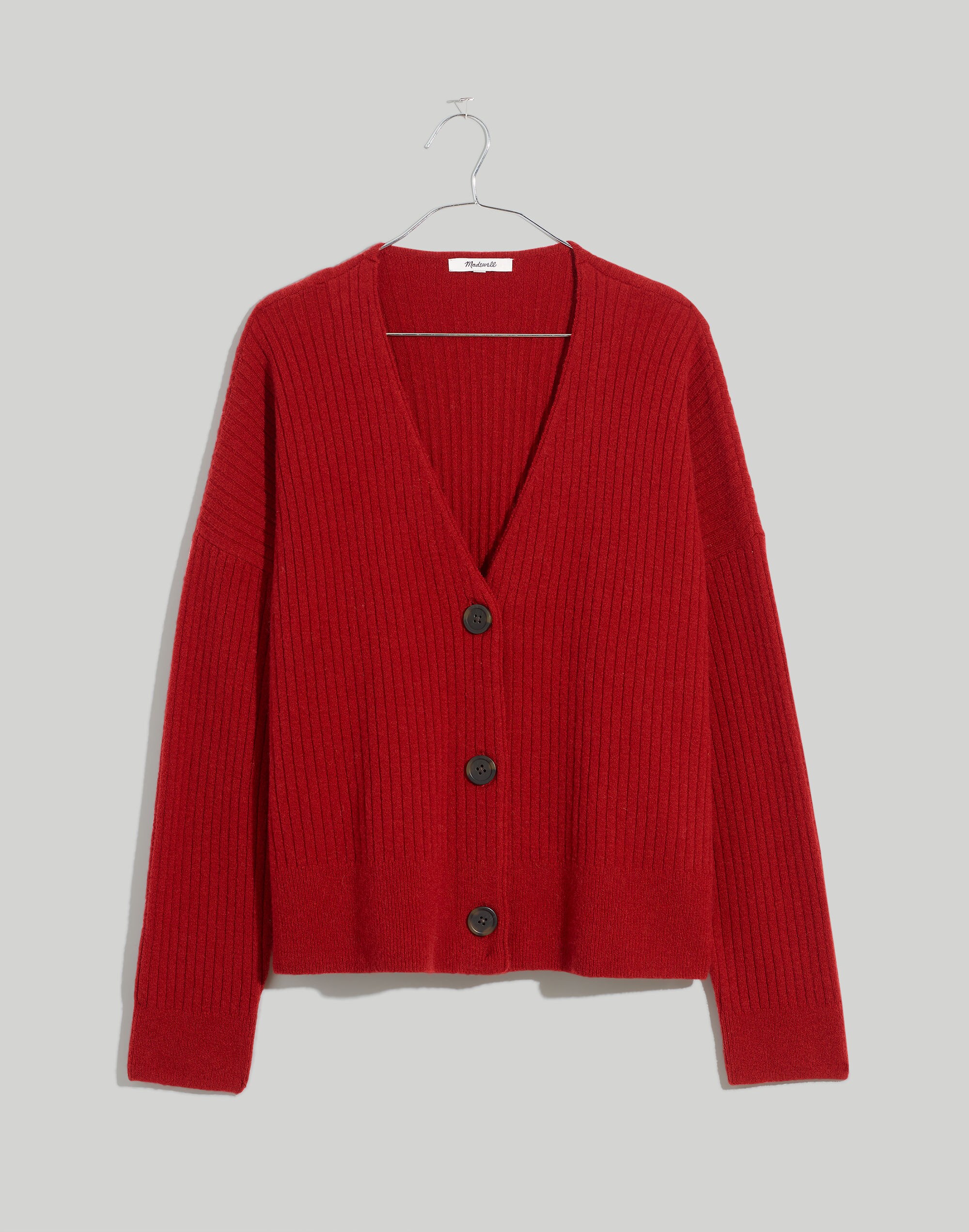 Plus Cameron Ribbed Cardigan Sweater in Coziest Yarn