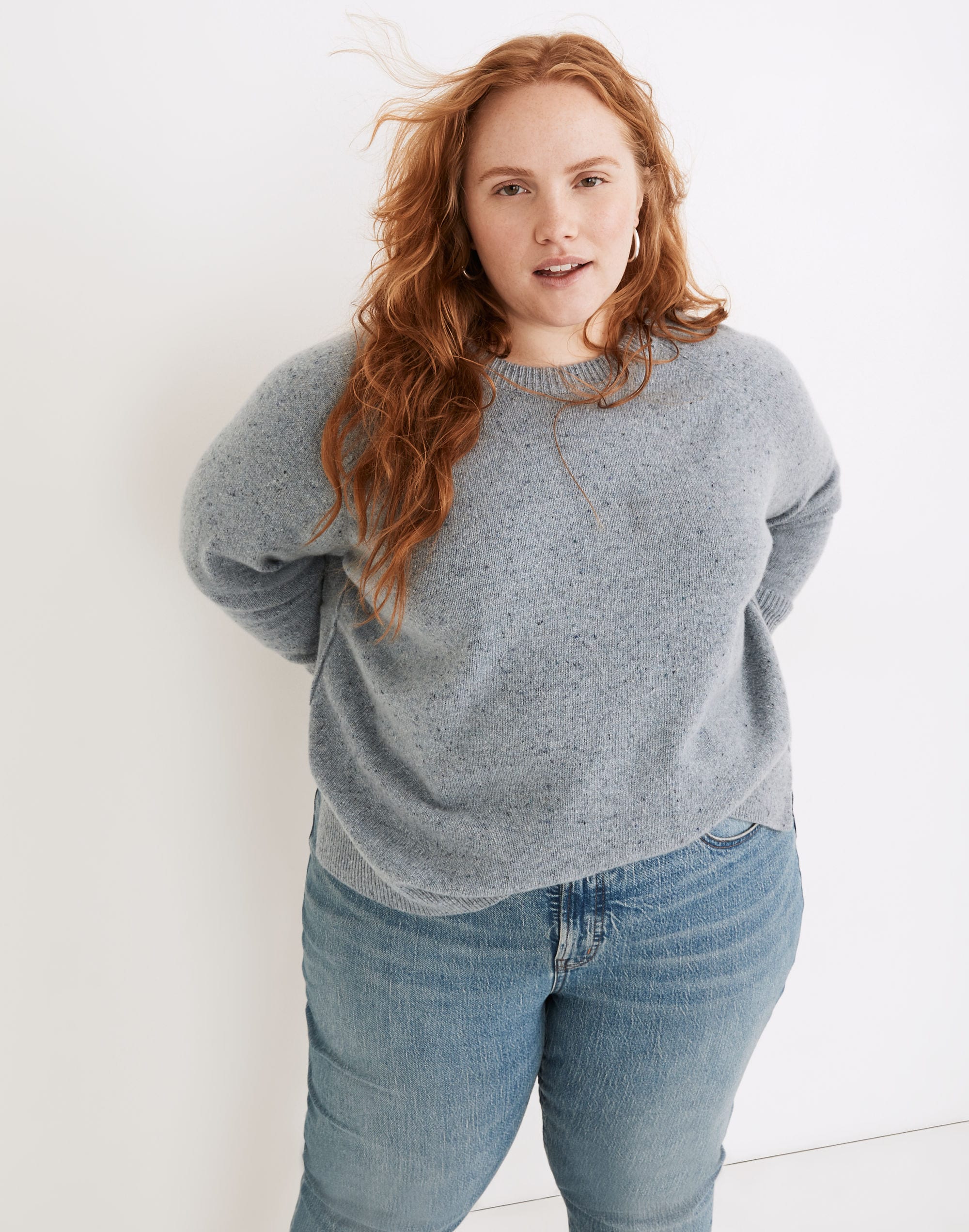 Plus Donegal (Re)sourced Cashmere Crewneck Sweater