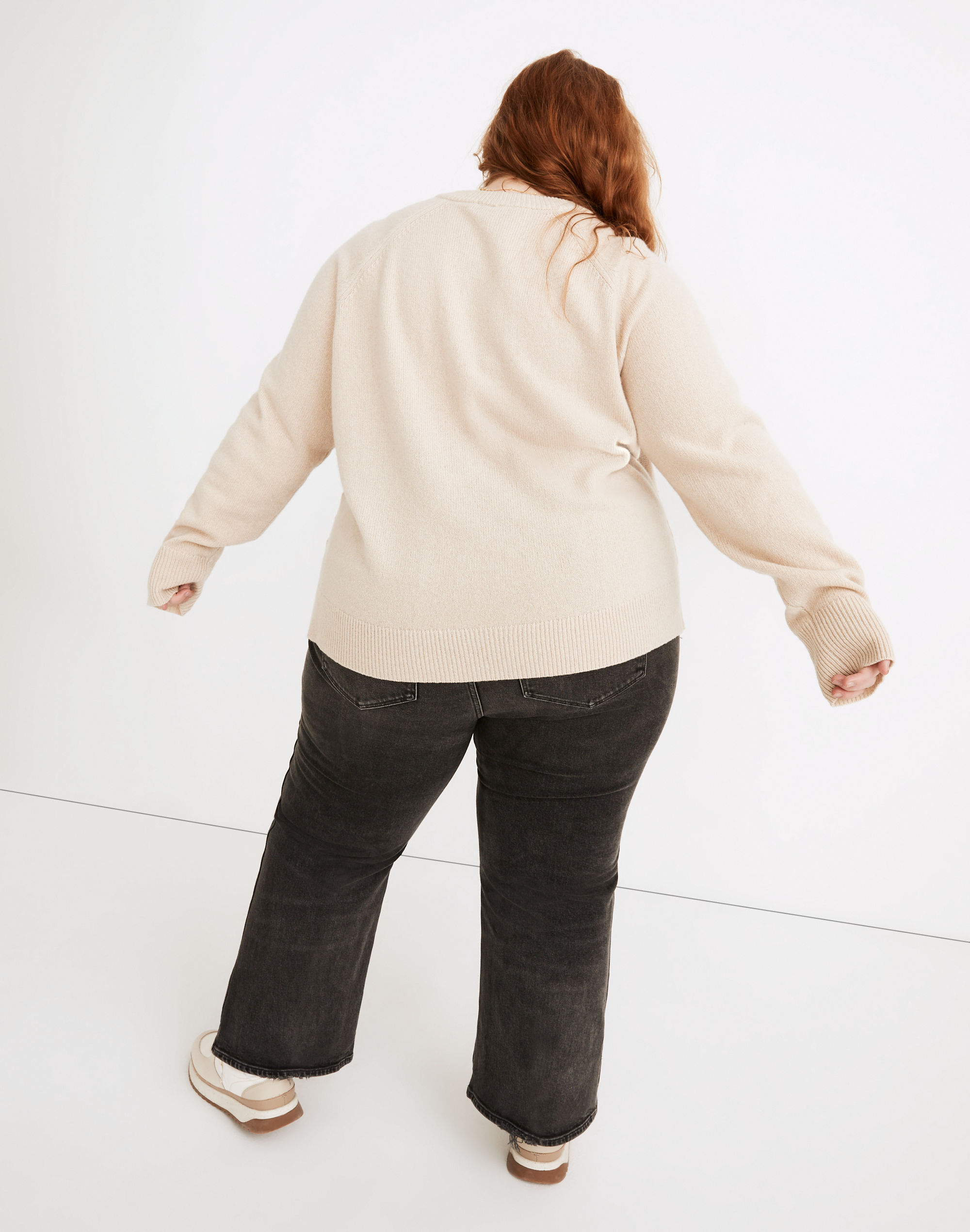 Plus (Re)sourced Cashmere Crewneck Sweater