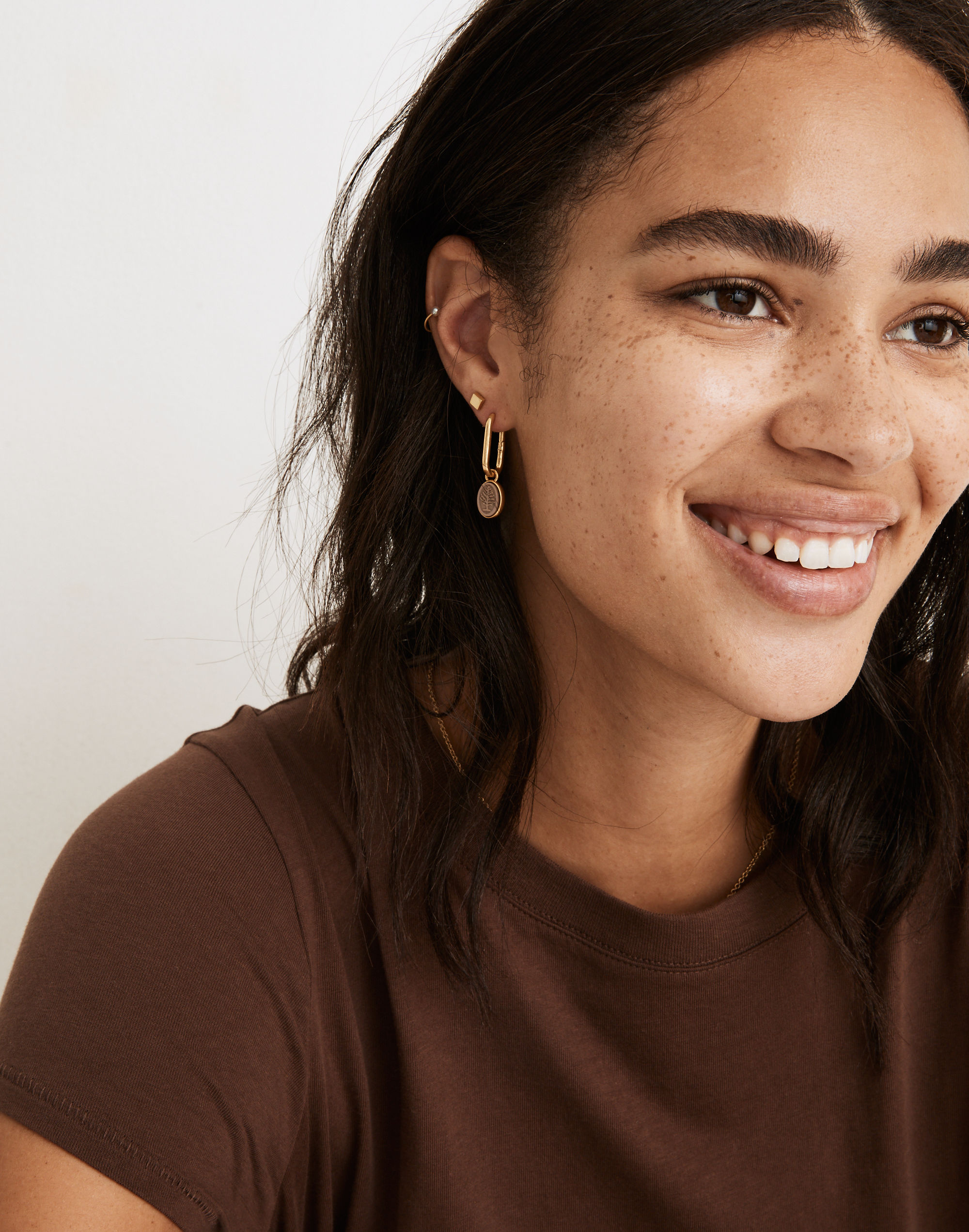 Arborcharm Cameo Hoop Earrings