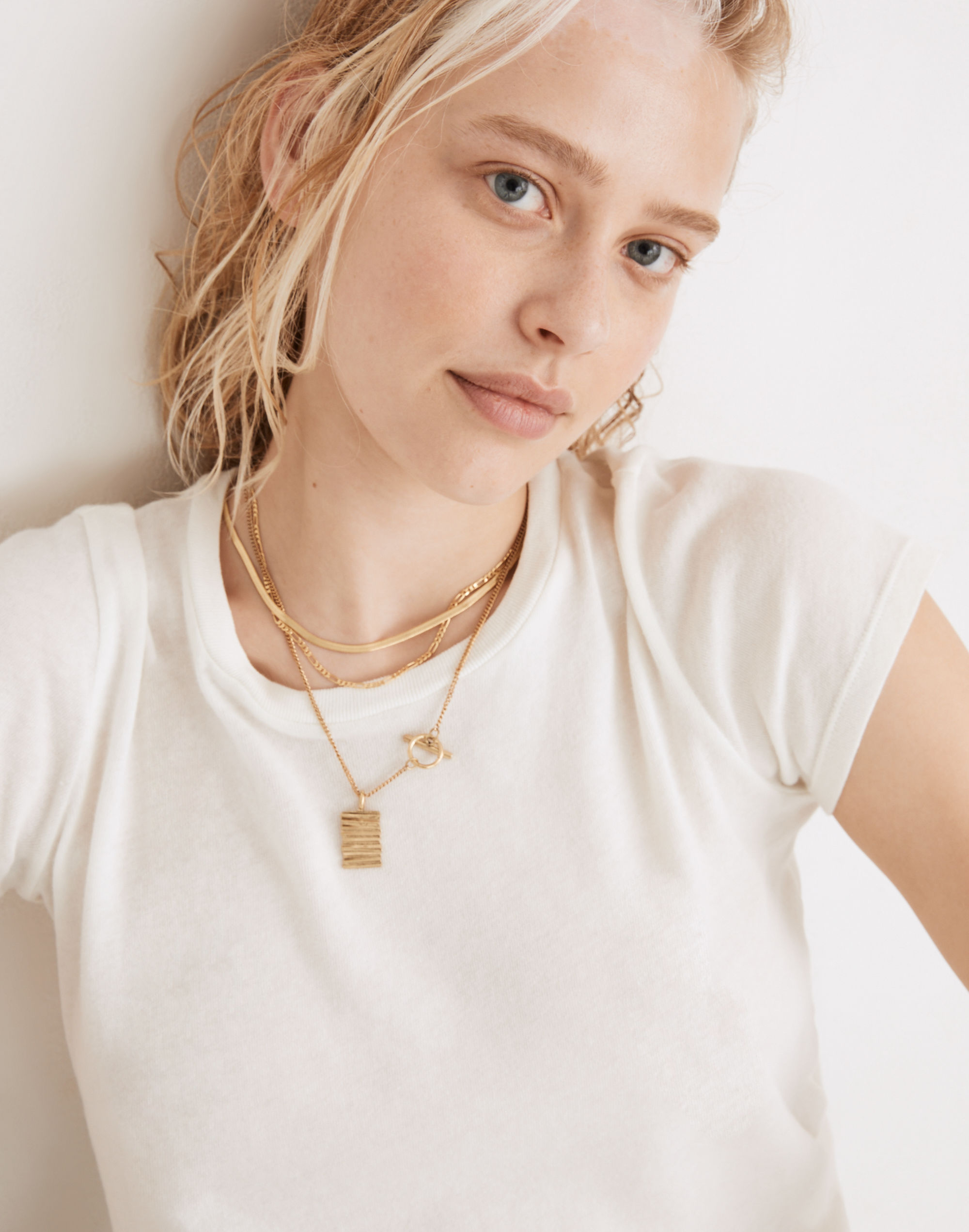 To The Market Ridged Pendant Necklace