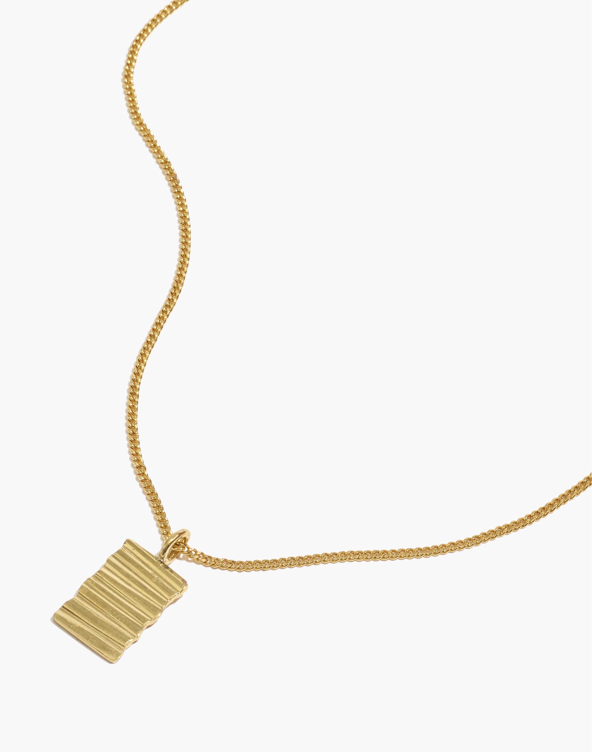 To The Market Ridged Pendant Necklace