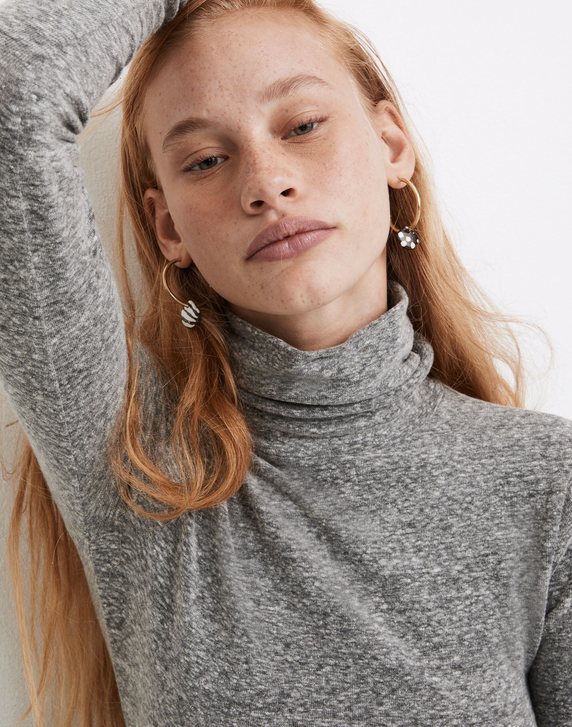 To The Market Batik Bone Hoop Earrings