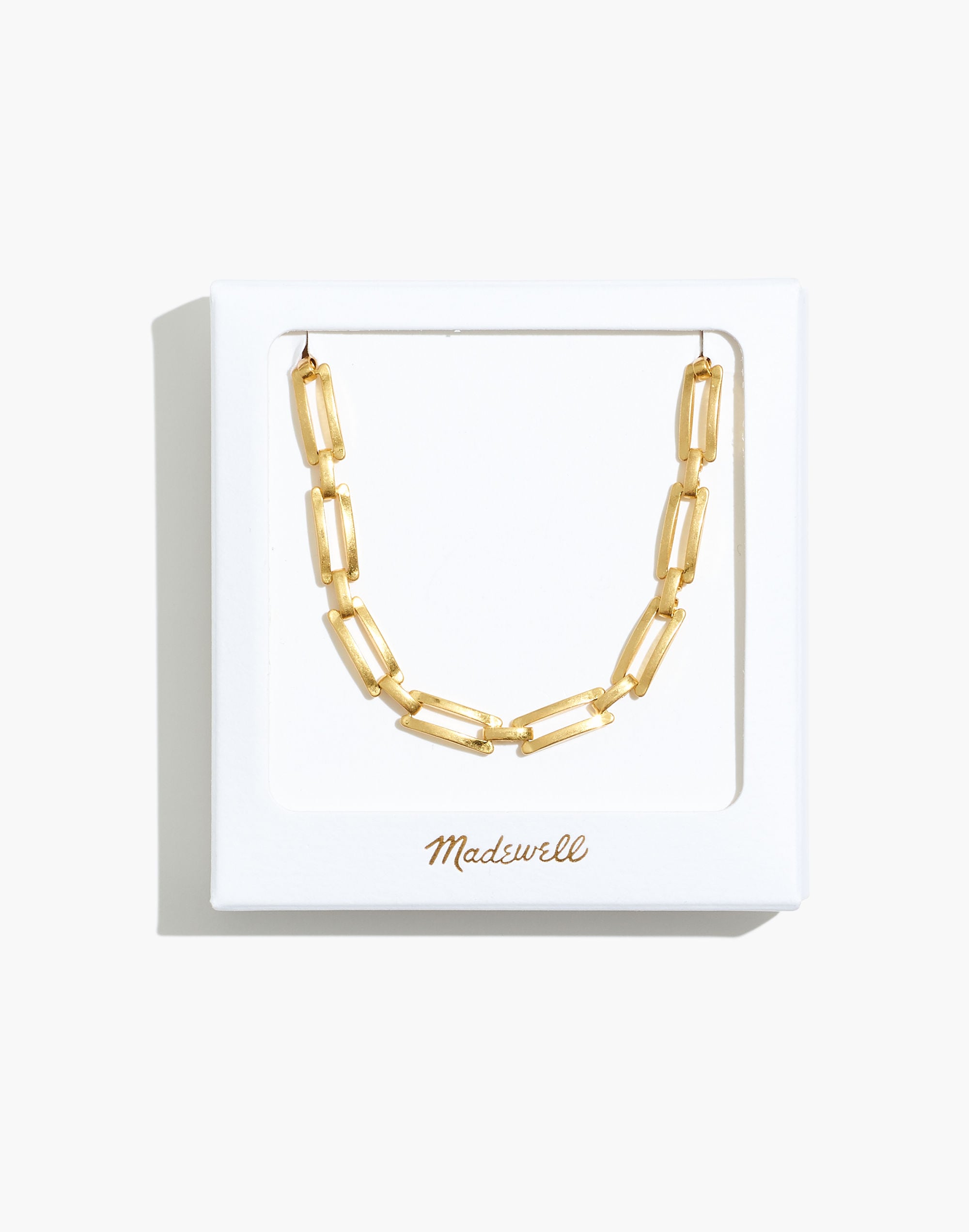 Rectangular Chain Necklace Gift Box