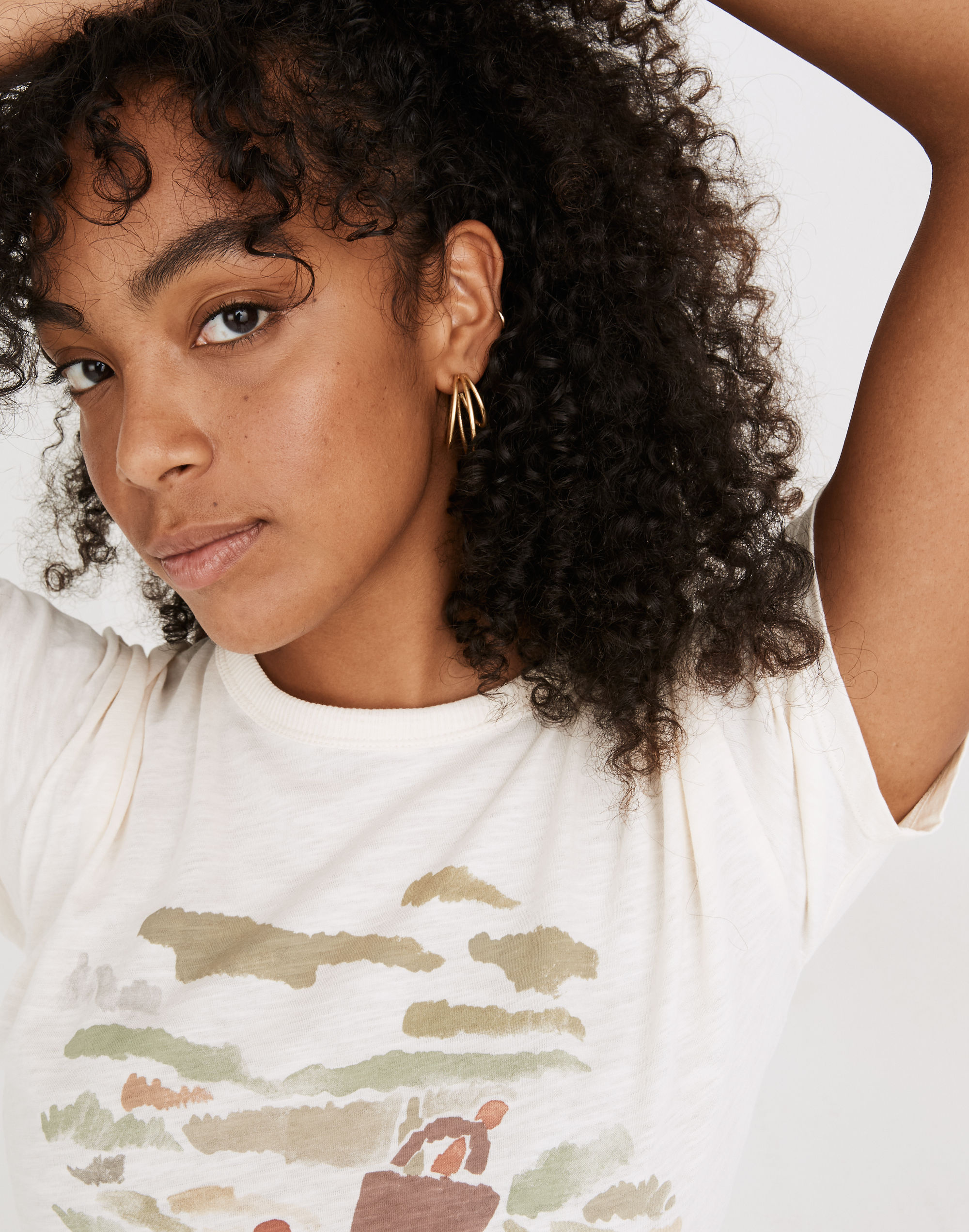 Triplet Hoop Earrings