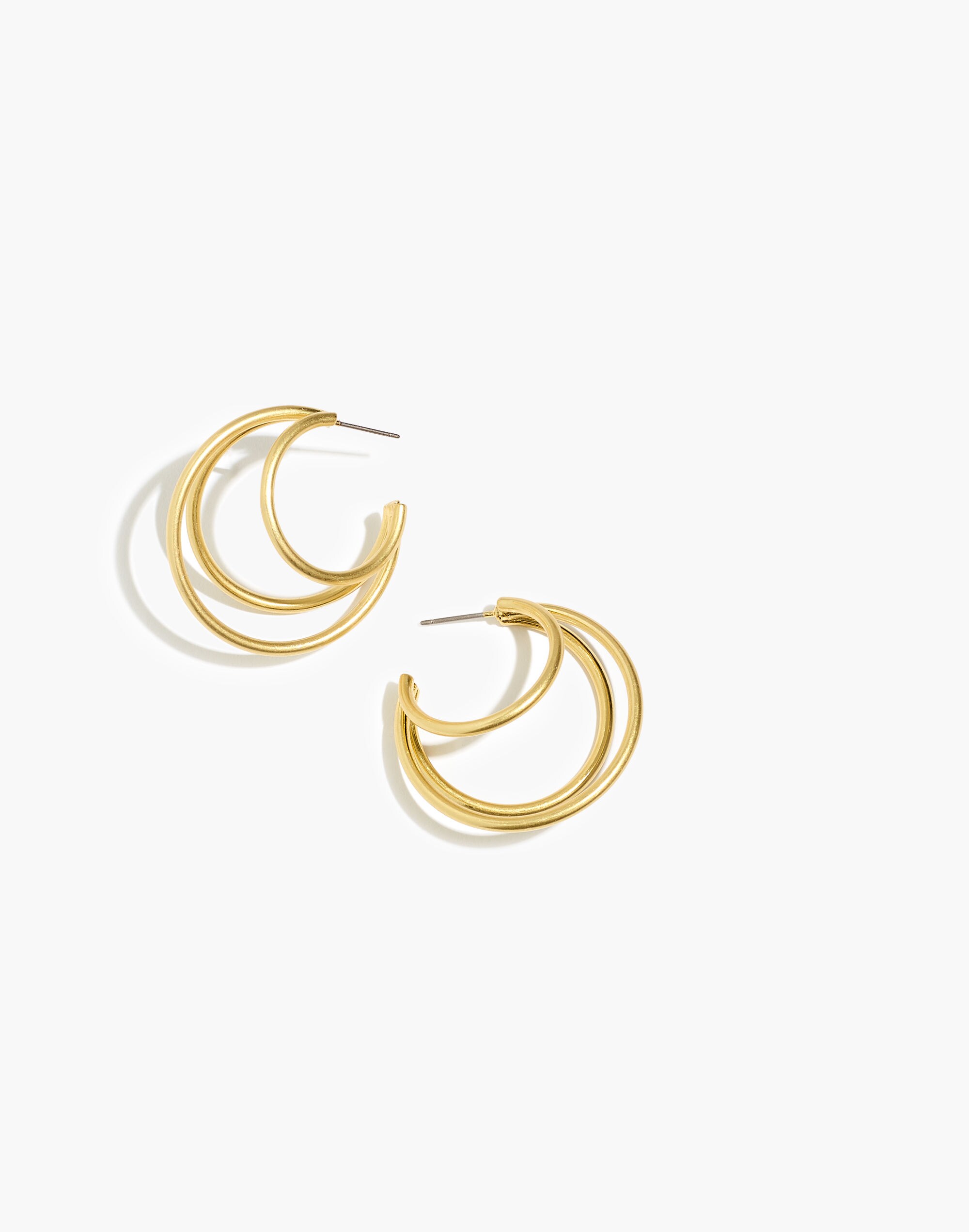 Triplet Hoop Earrings