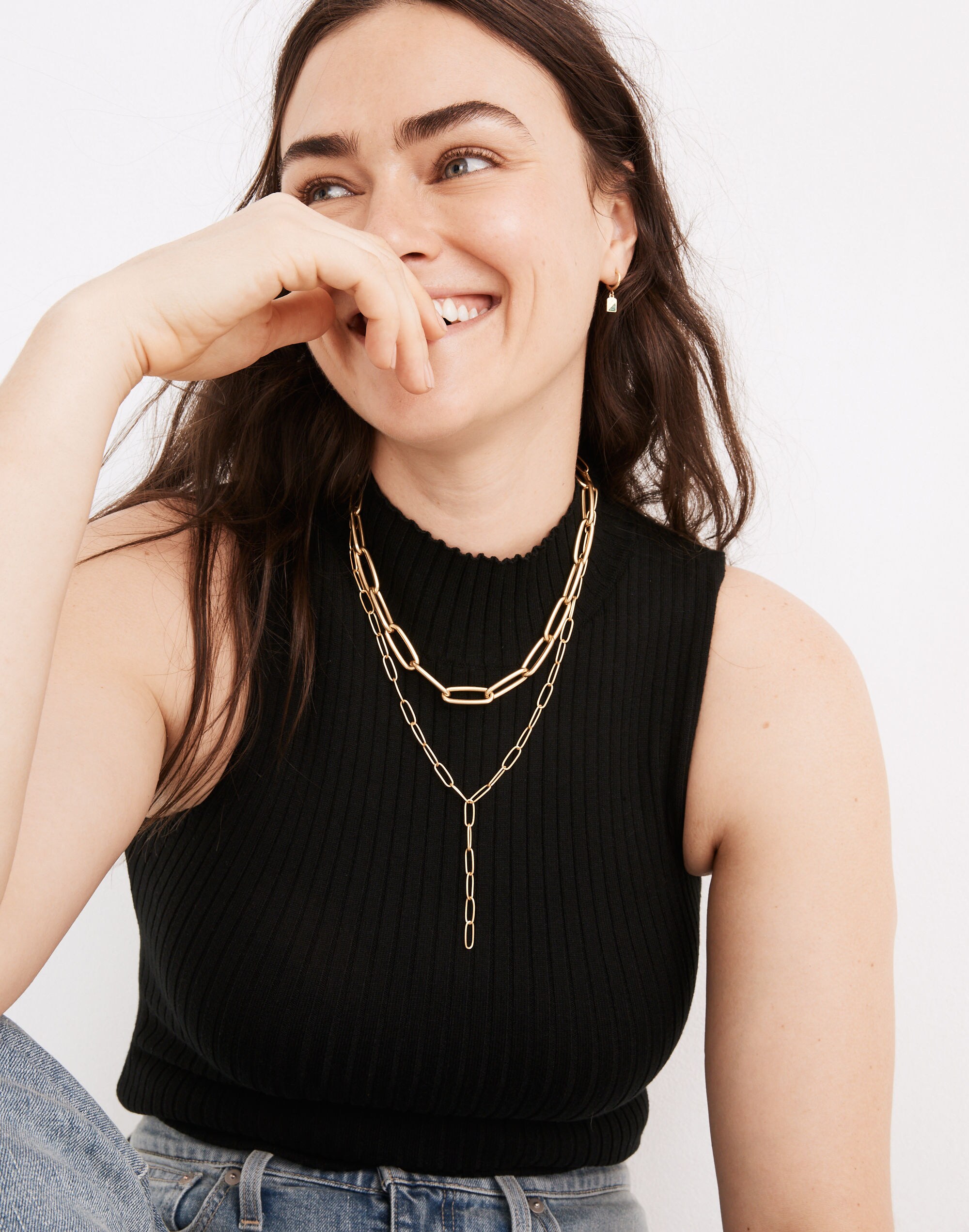Paperclip Lariat Necklace
