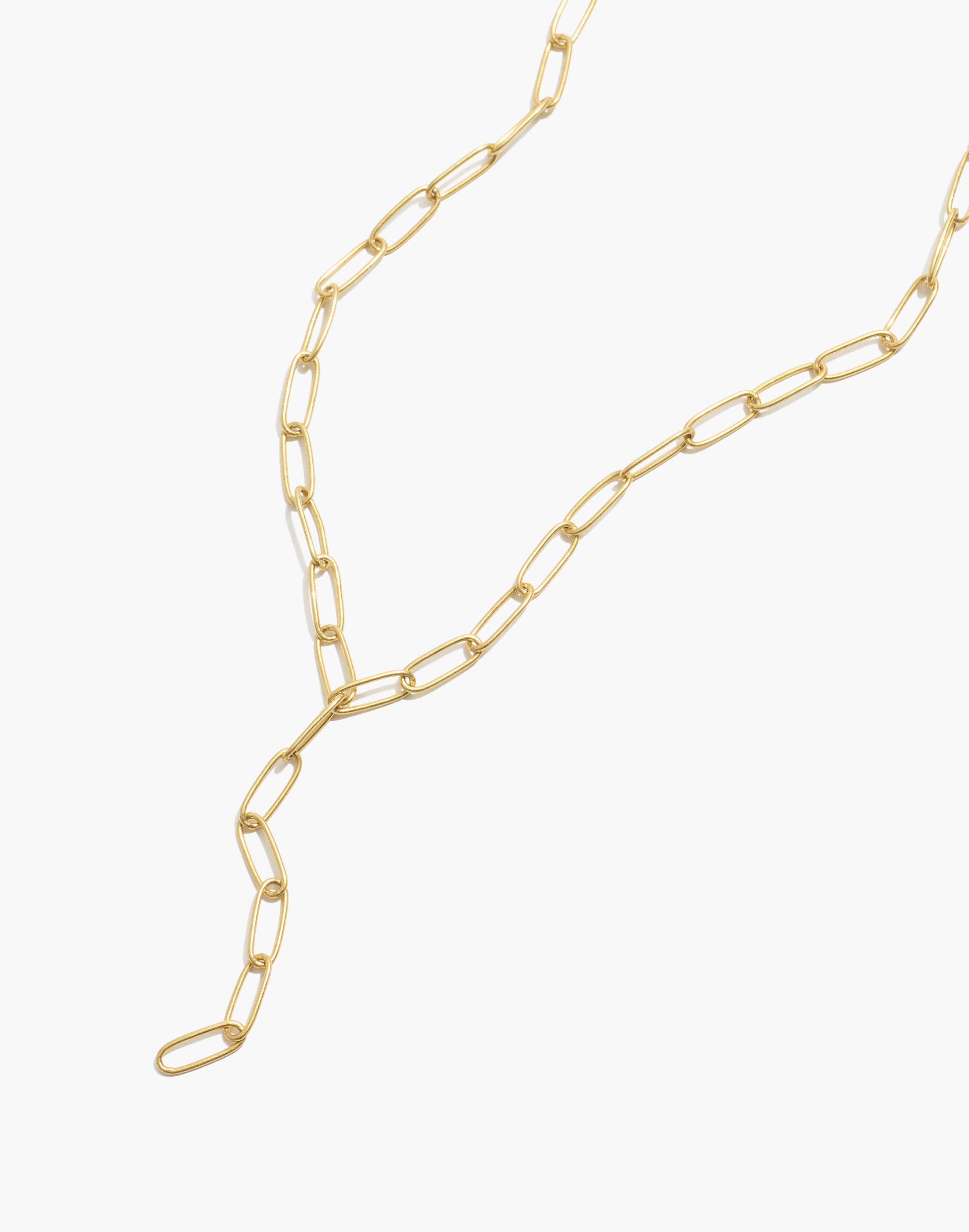 Paperclip Lariat Necklace