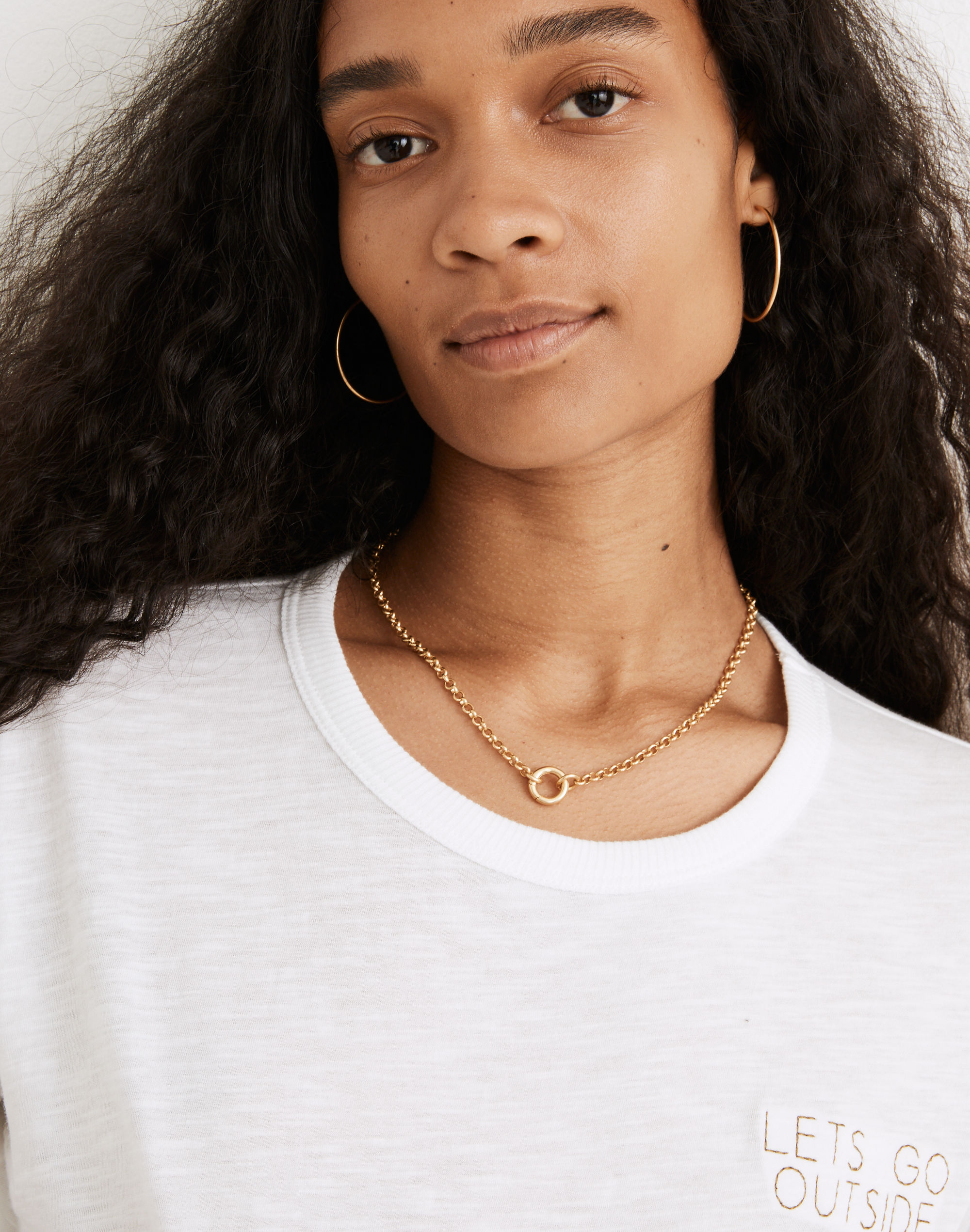 Circle Link Chain Necklace