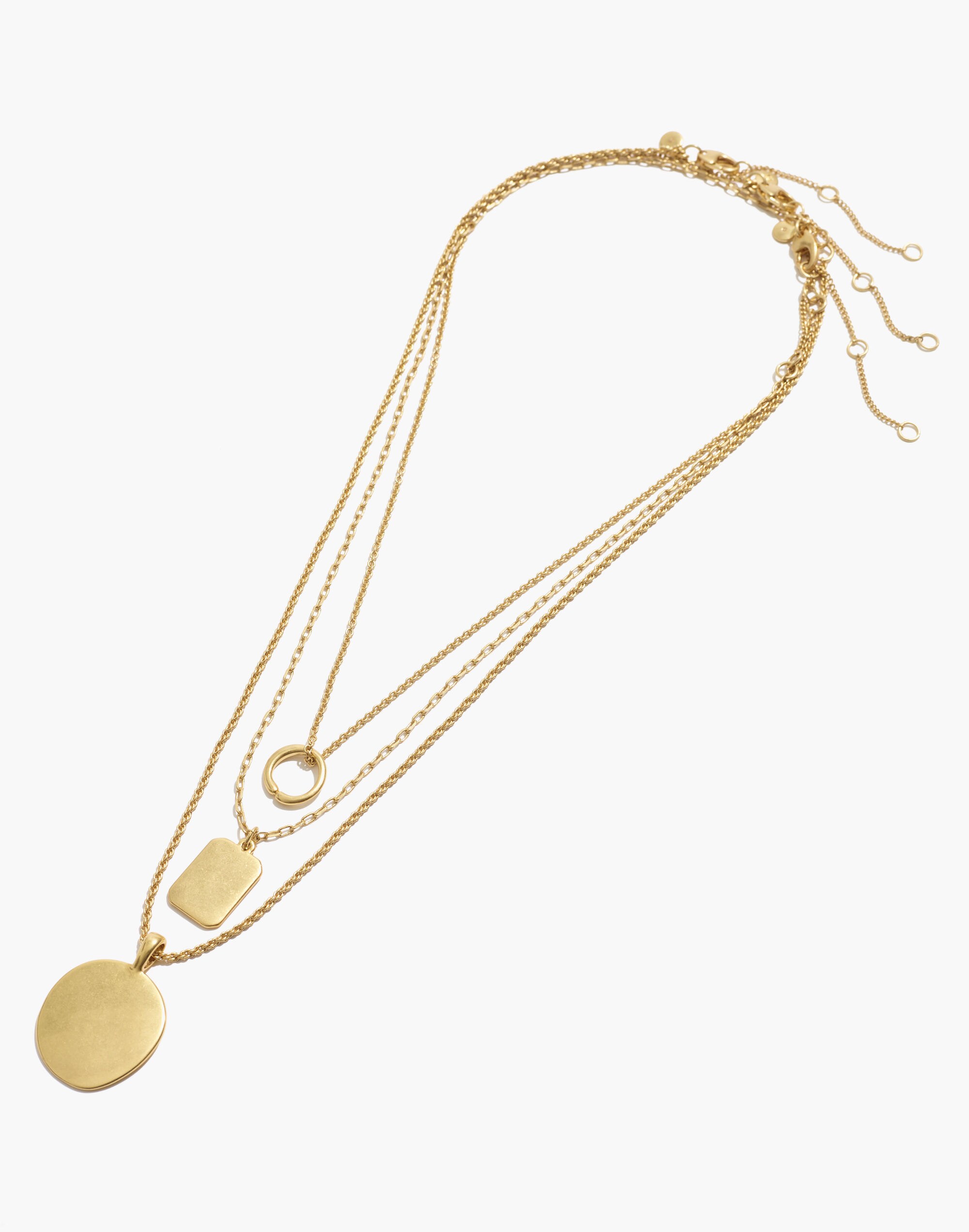 Triple Pendant Necklace Set