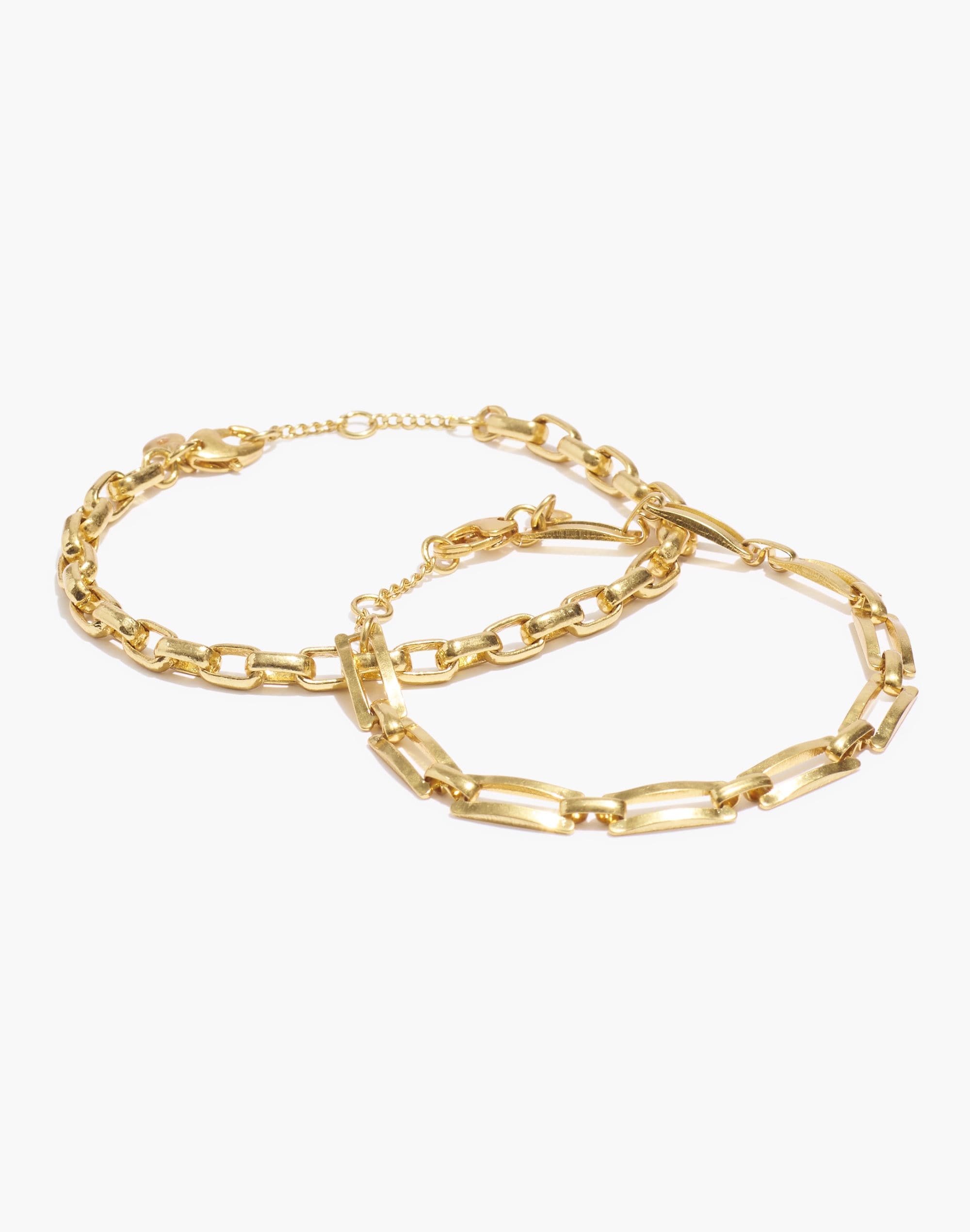 Modern Chain Bracelet Set