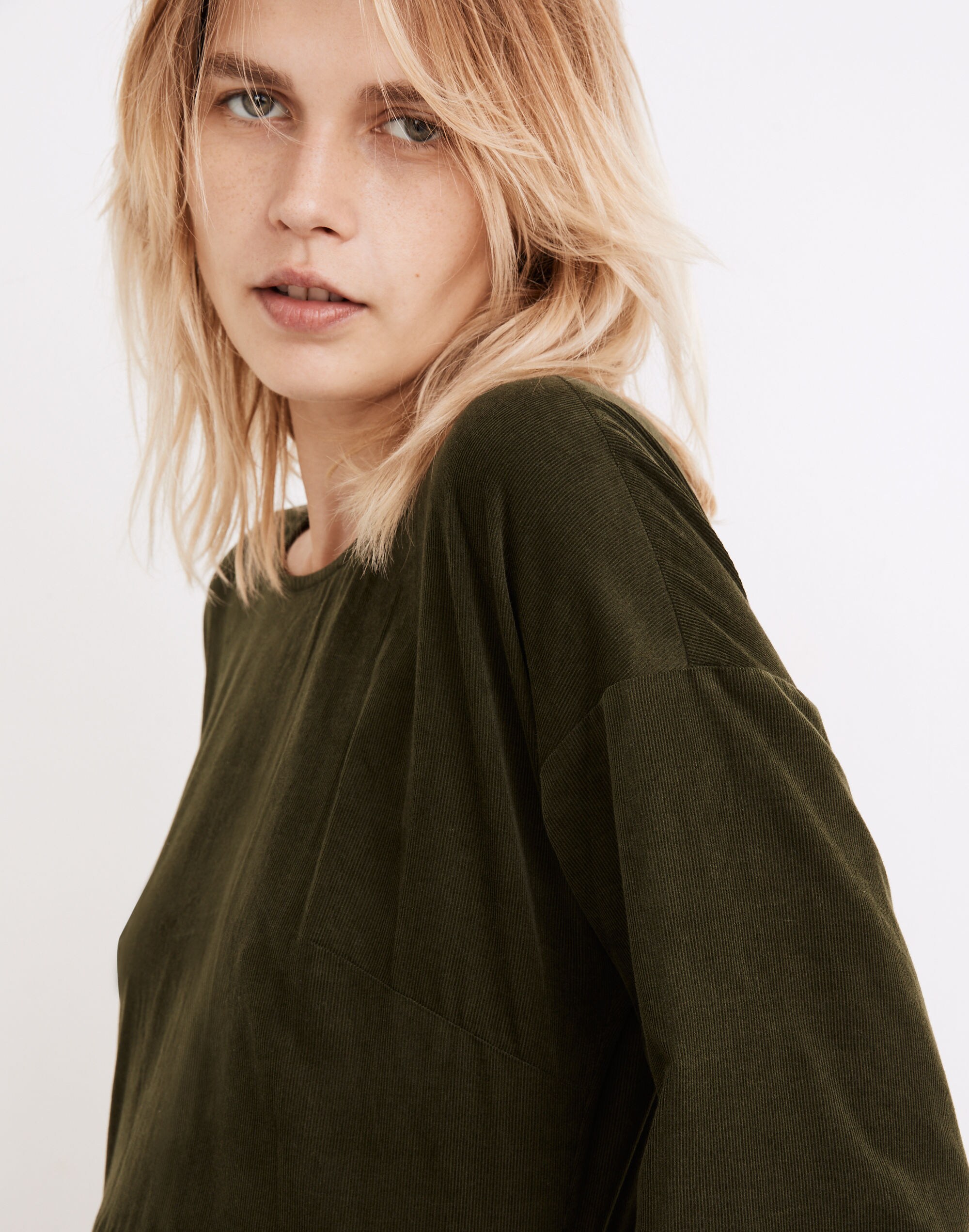 Petite Corduroy Relaxed Mini Dress