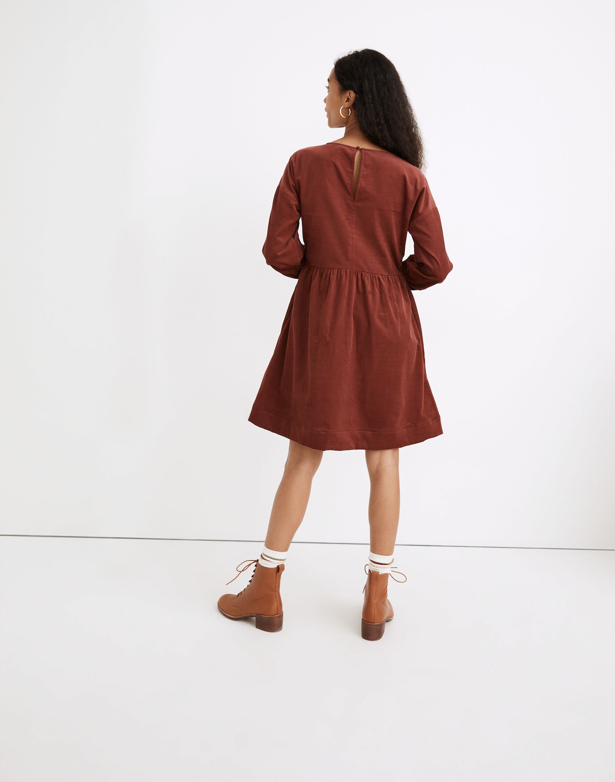 Corduroy Relaxed Mini Dress