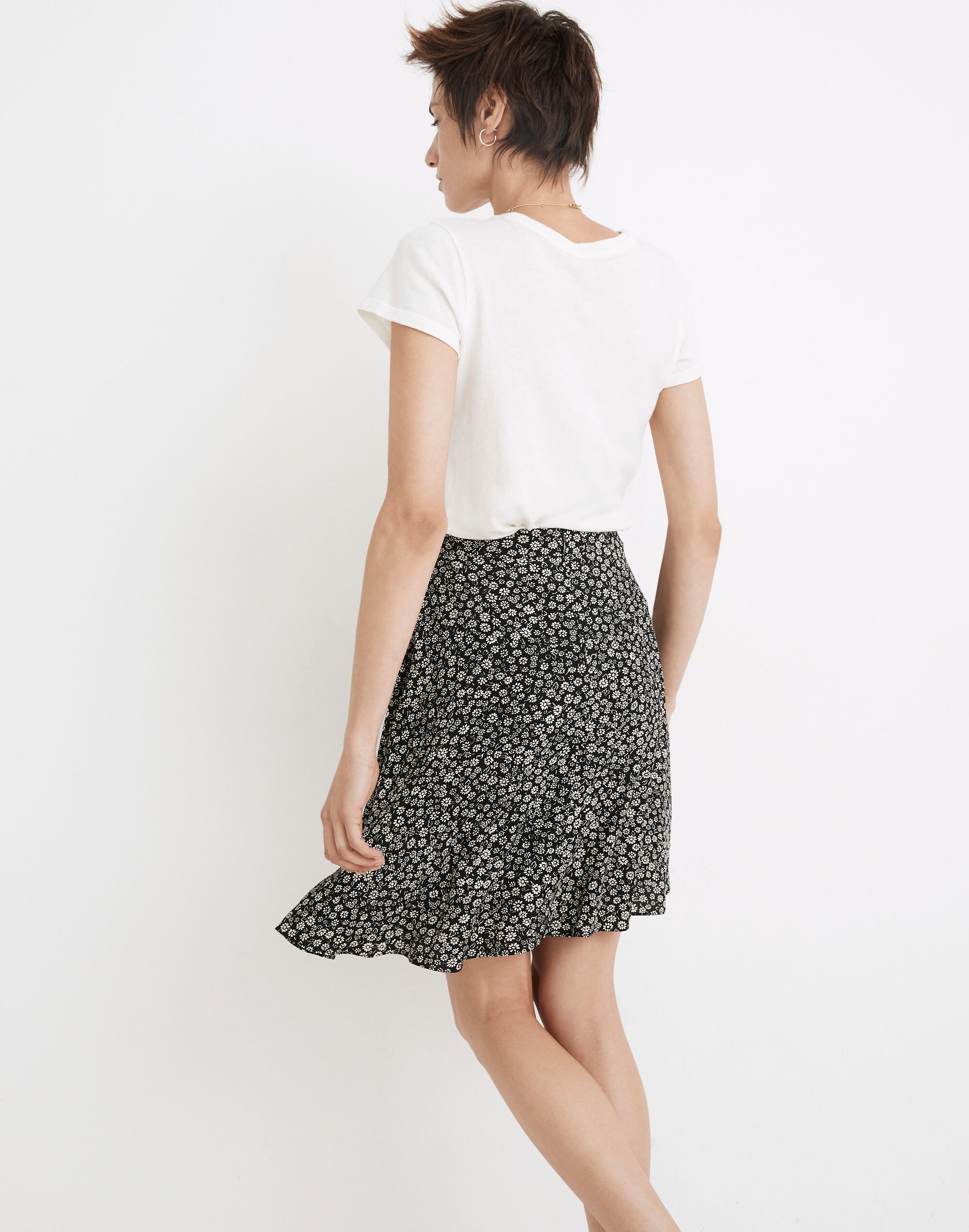 A-Line Mini Skirt in Parisian Ditsy