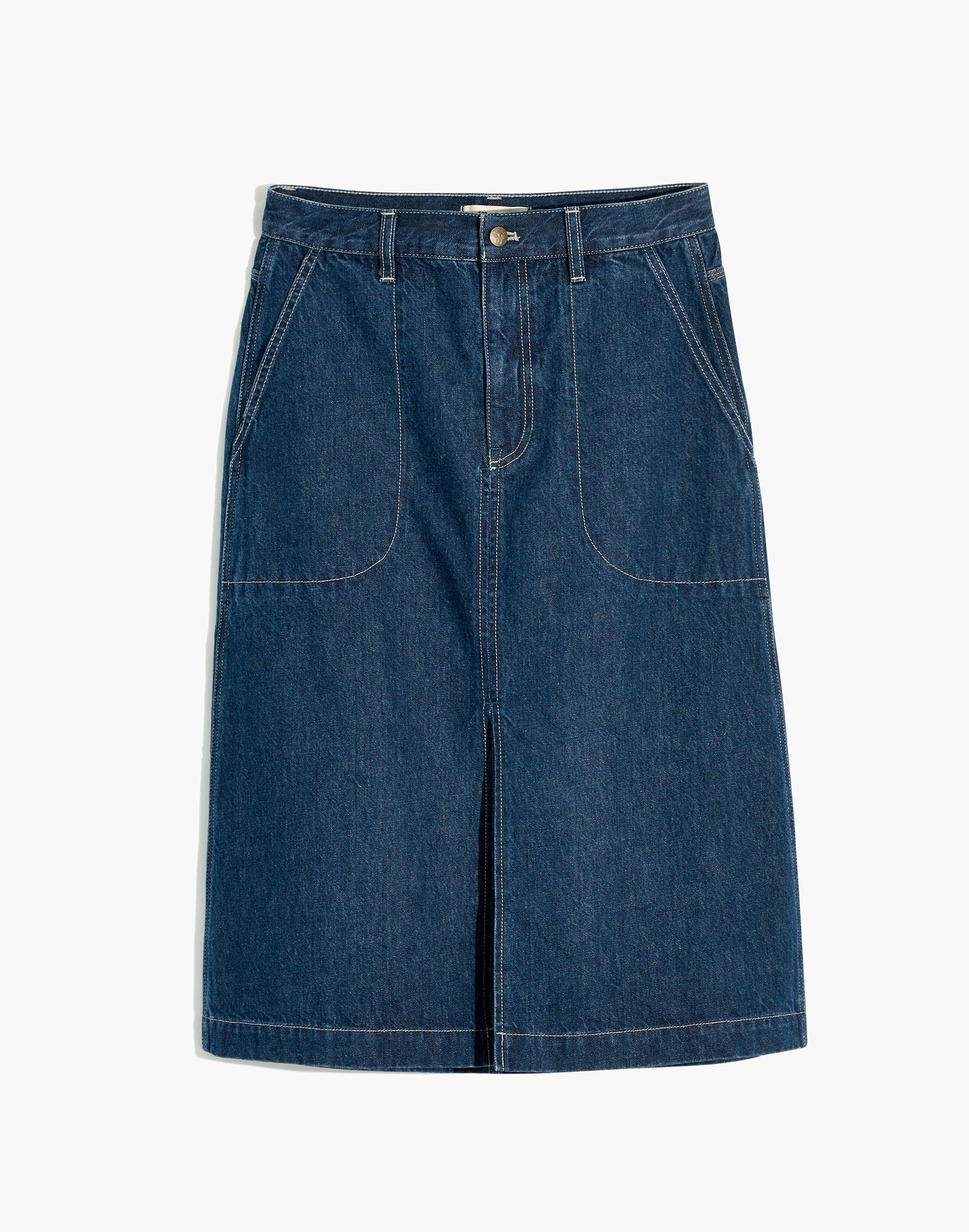 Workwear Collection Denim Midi Skirt