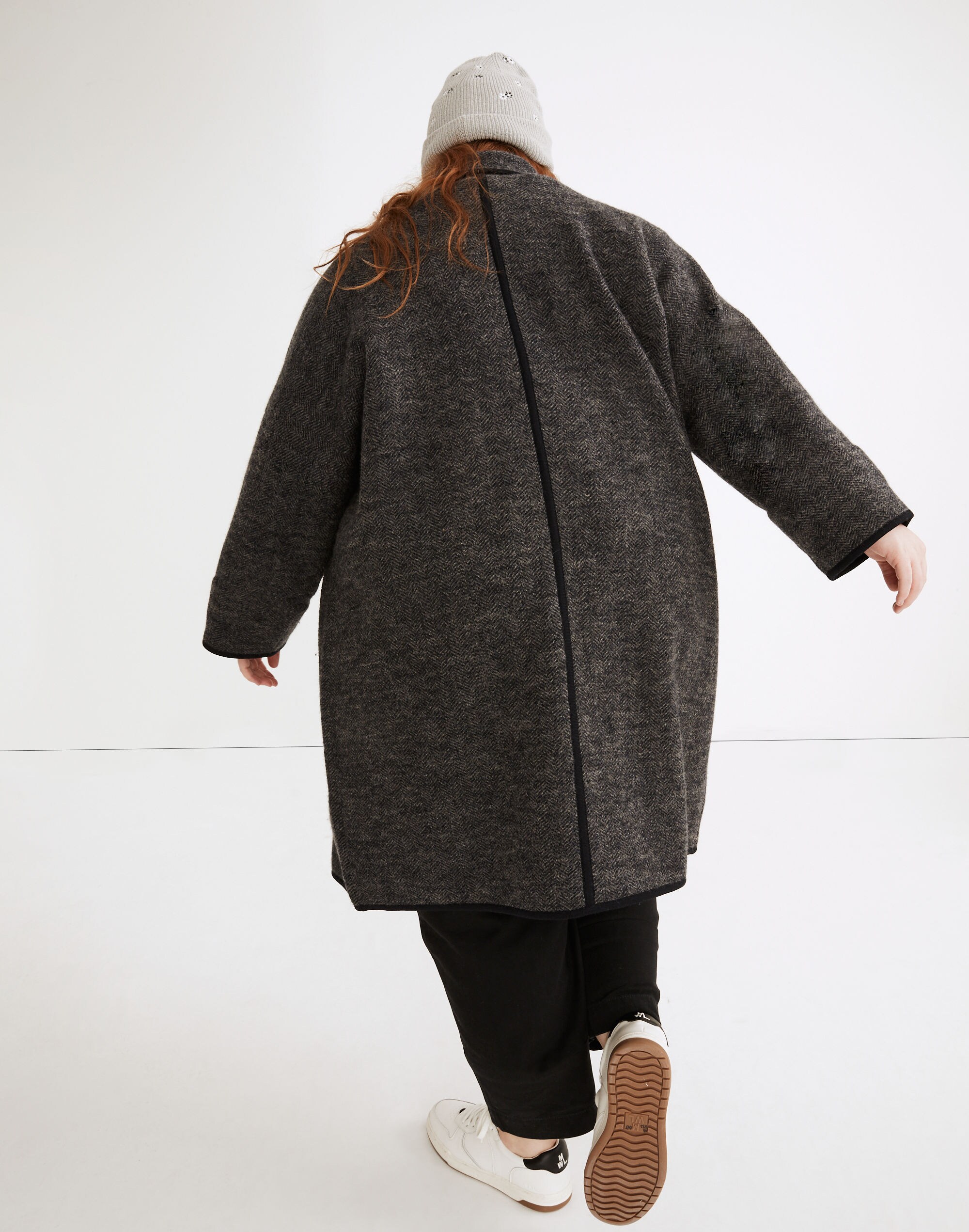 Plus Herringbone Courton Sweater Coat