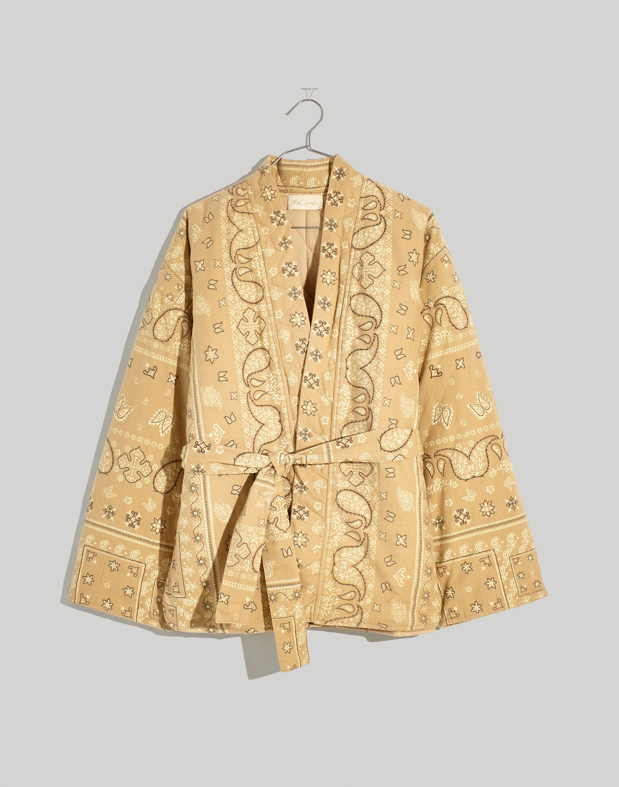 Mes Demoiselles Paris Arizora Wrap Jacket in Bandana Print
