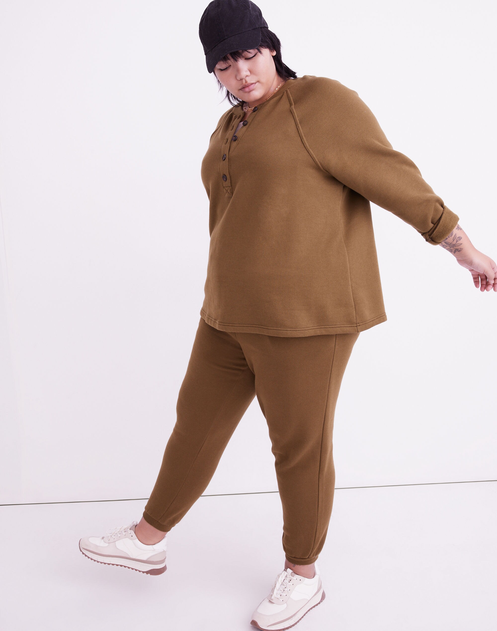Plus MWL Betterterry Henley Sweatshirt