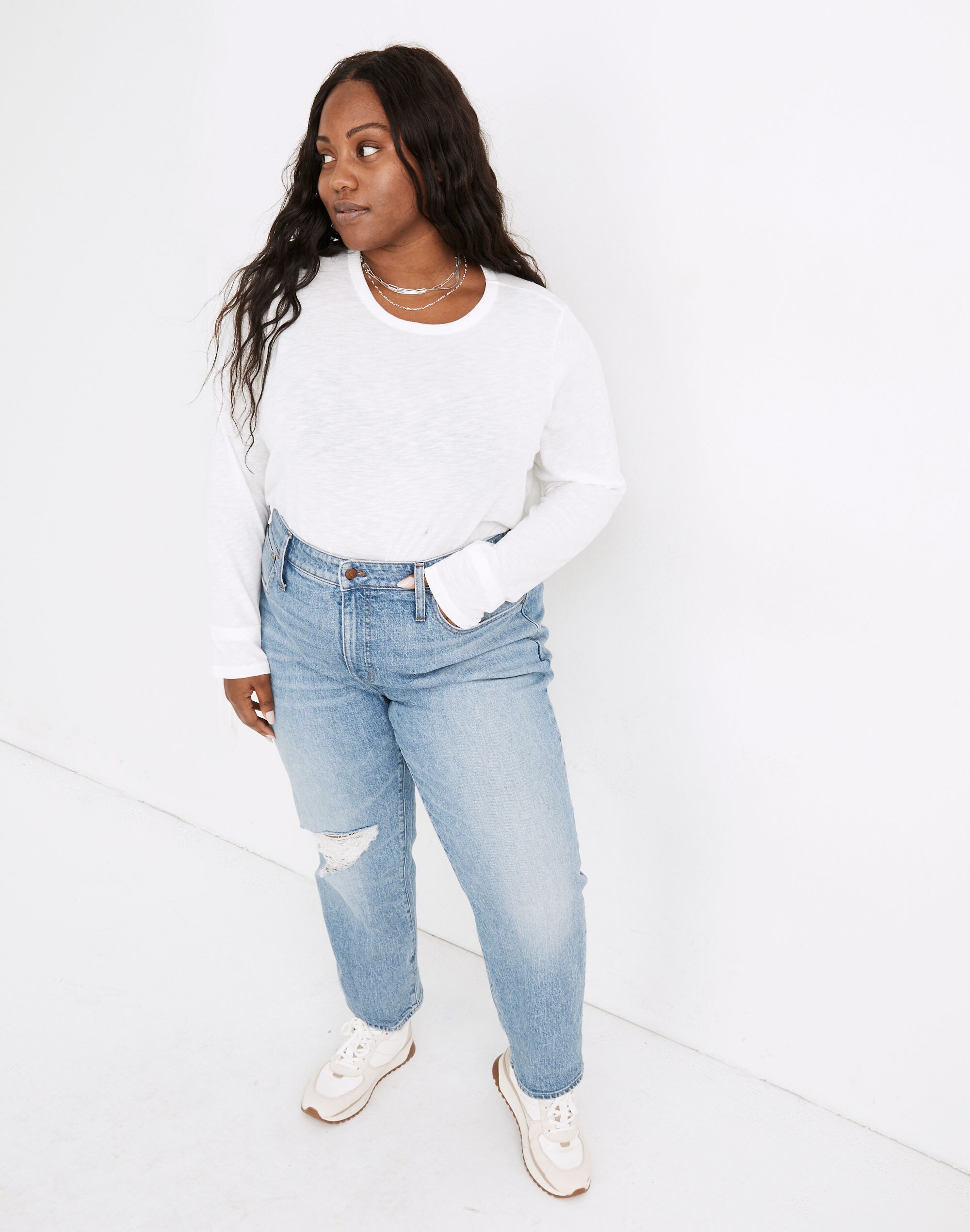 The Plus Perfect Vintage Straight Jean in Reinhart Wash