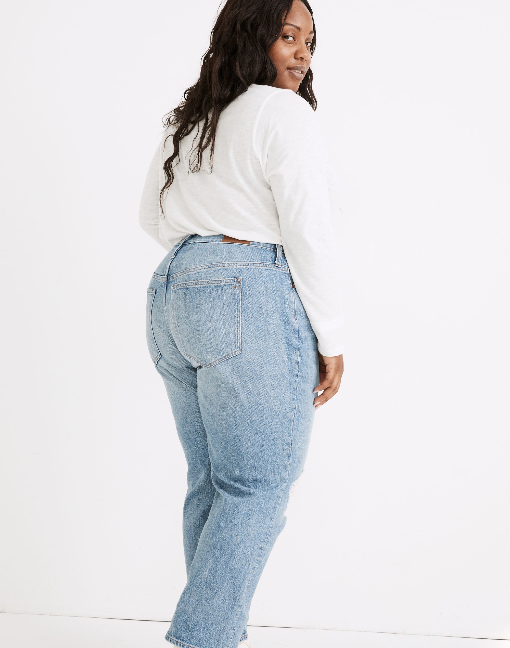 The Plus Perfect Vintage Straight Jean in Reinhart Wash