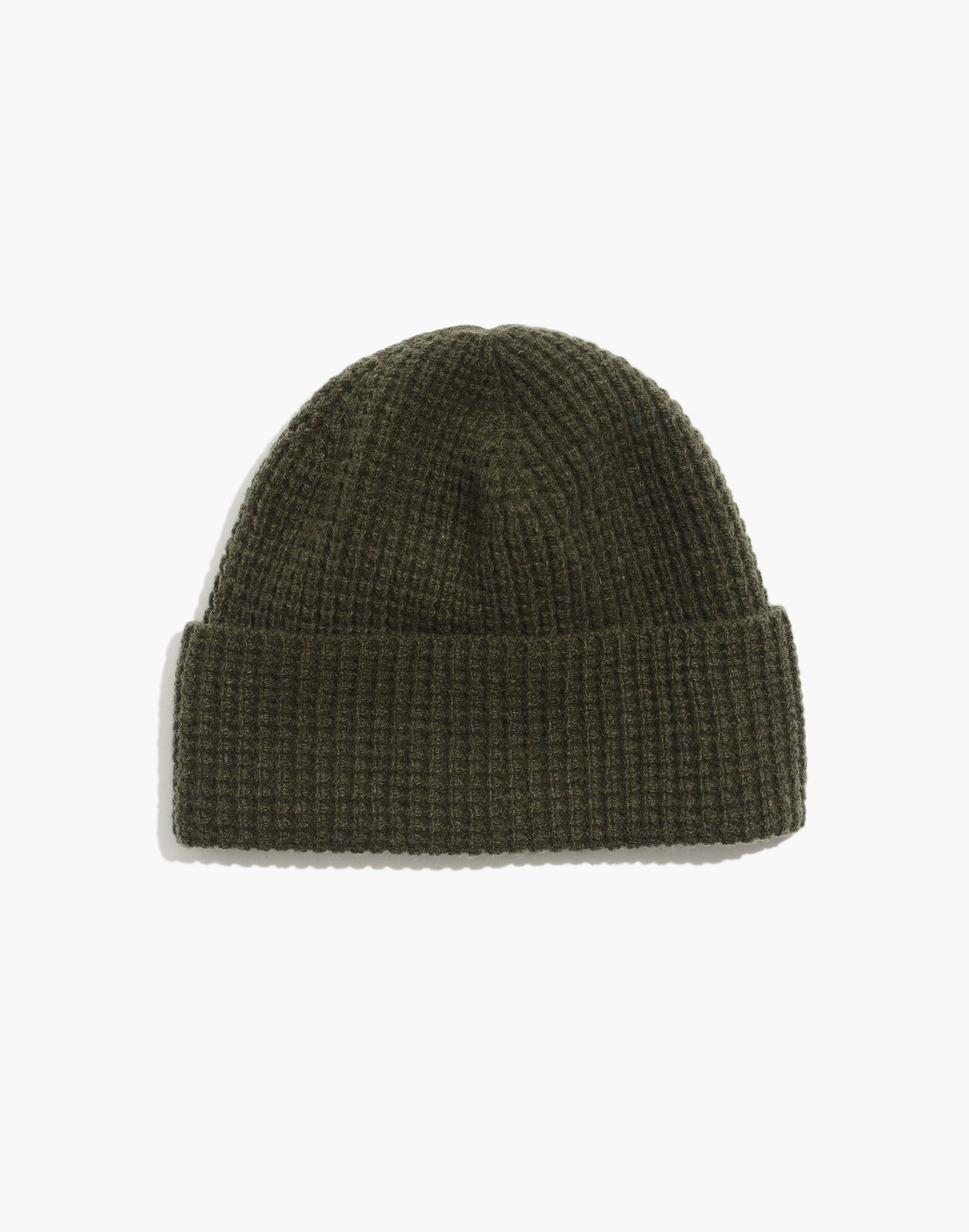 (re)sourced cashmere waffle cuffed beanie
