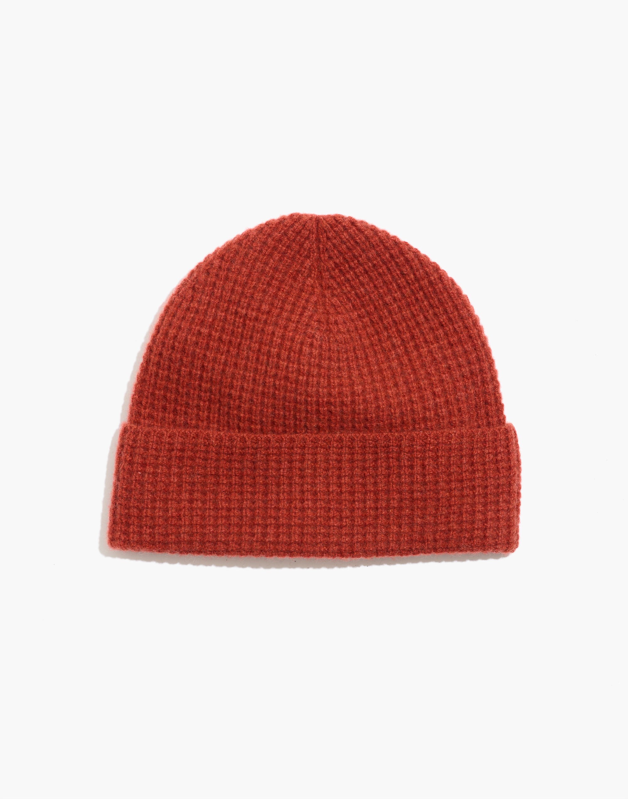 (Re)sourced Cashmere Waffle Cuffed Beanie