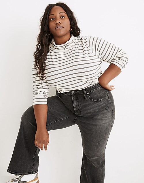 Plus Curvy '90s High-Rise Bootcut Jeans in Lindale Wash