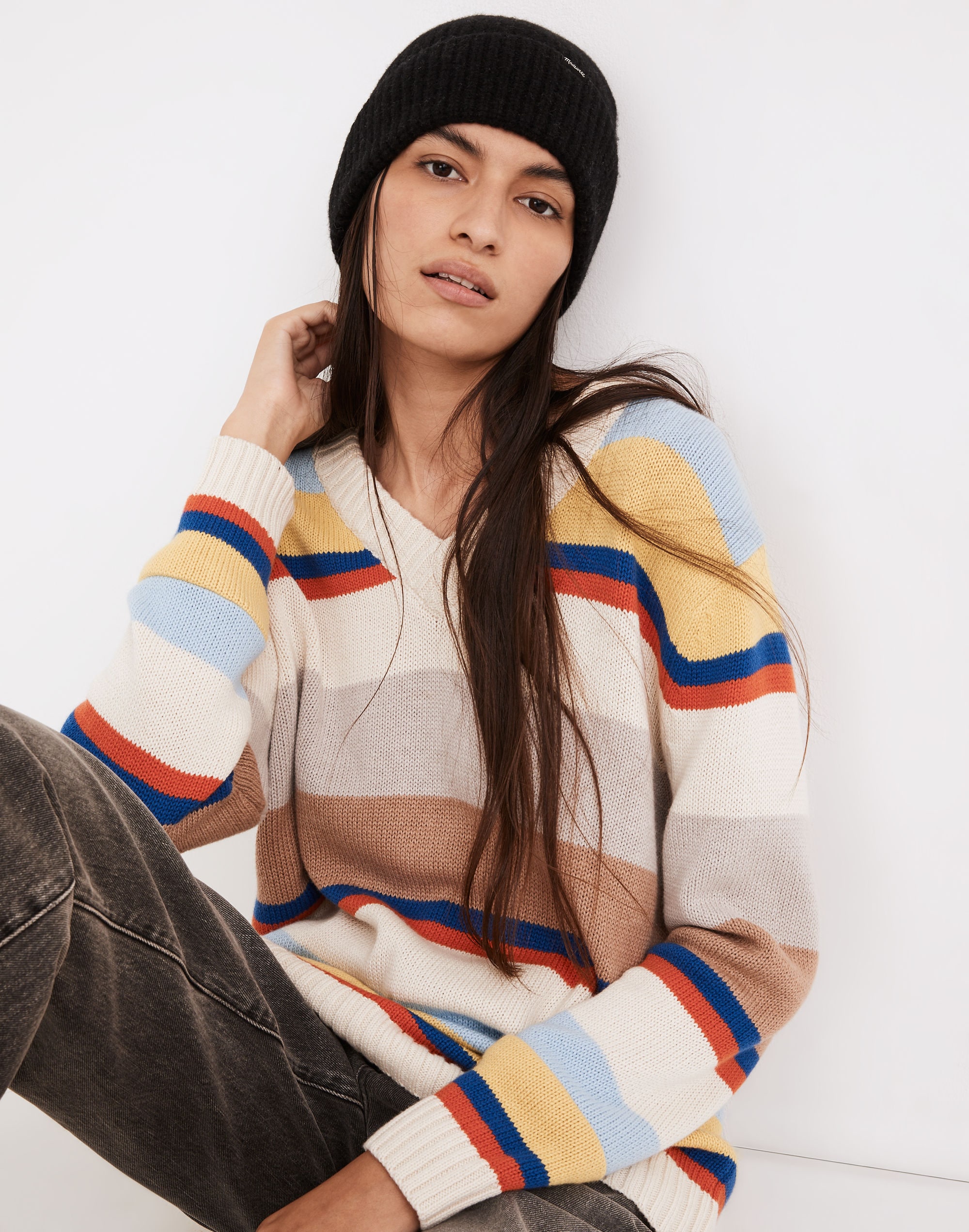 kule striped dale sweater