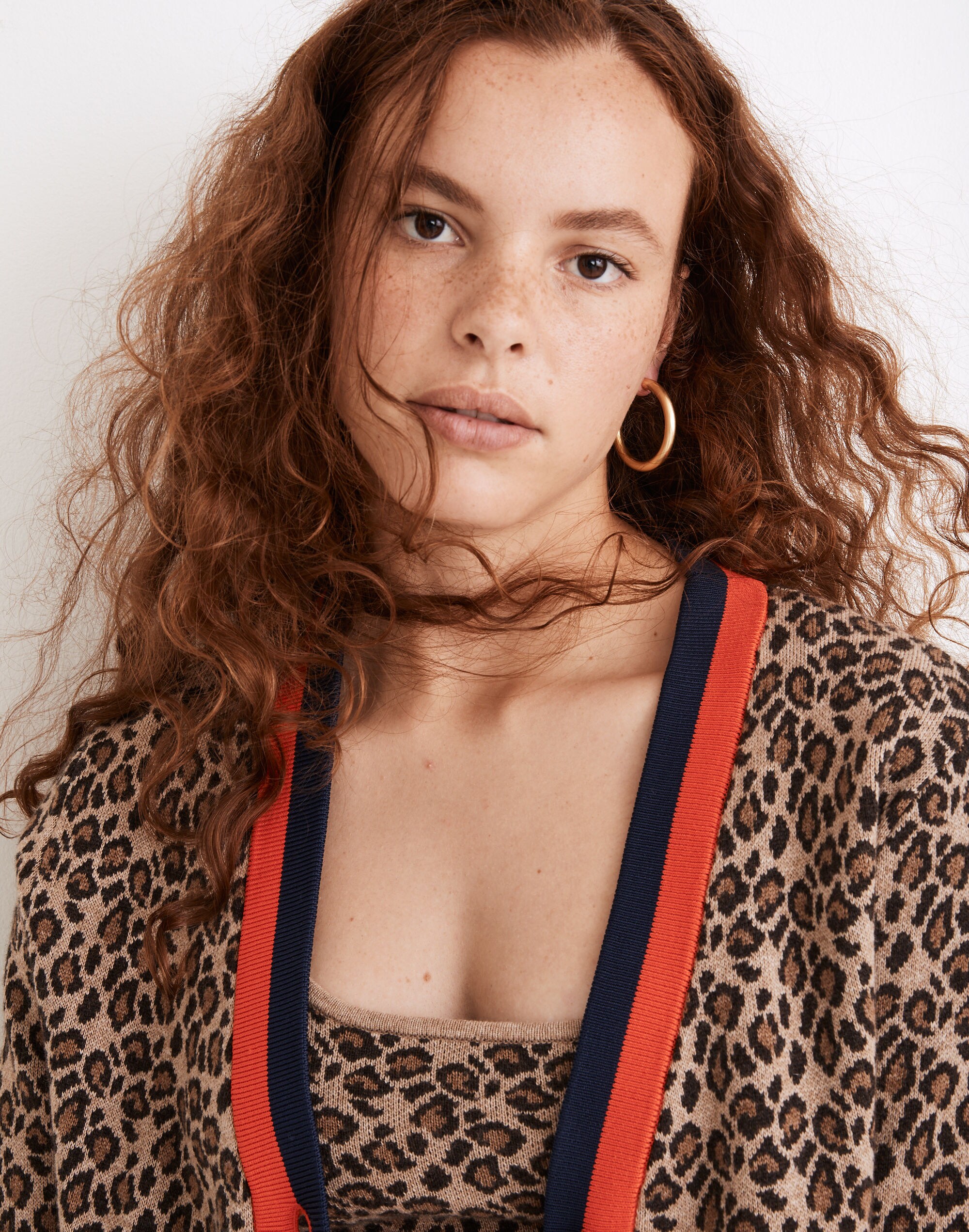 Kule Leopard Milo Cardigan Sweater