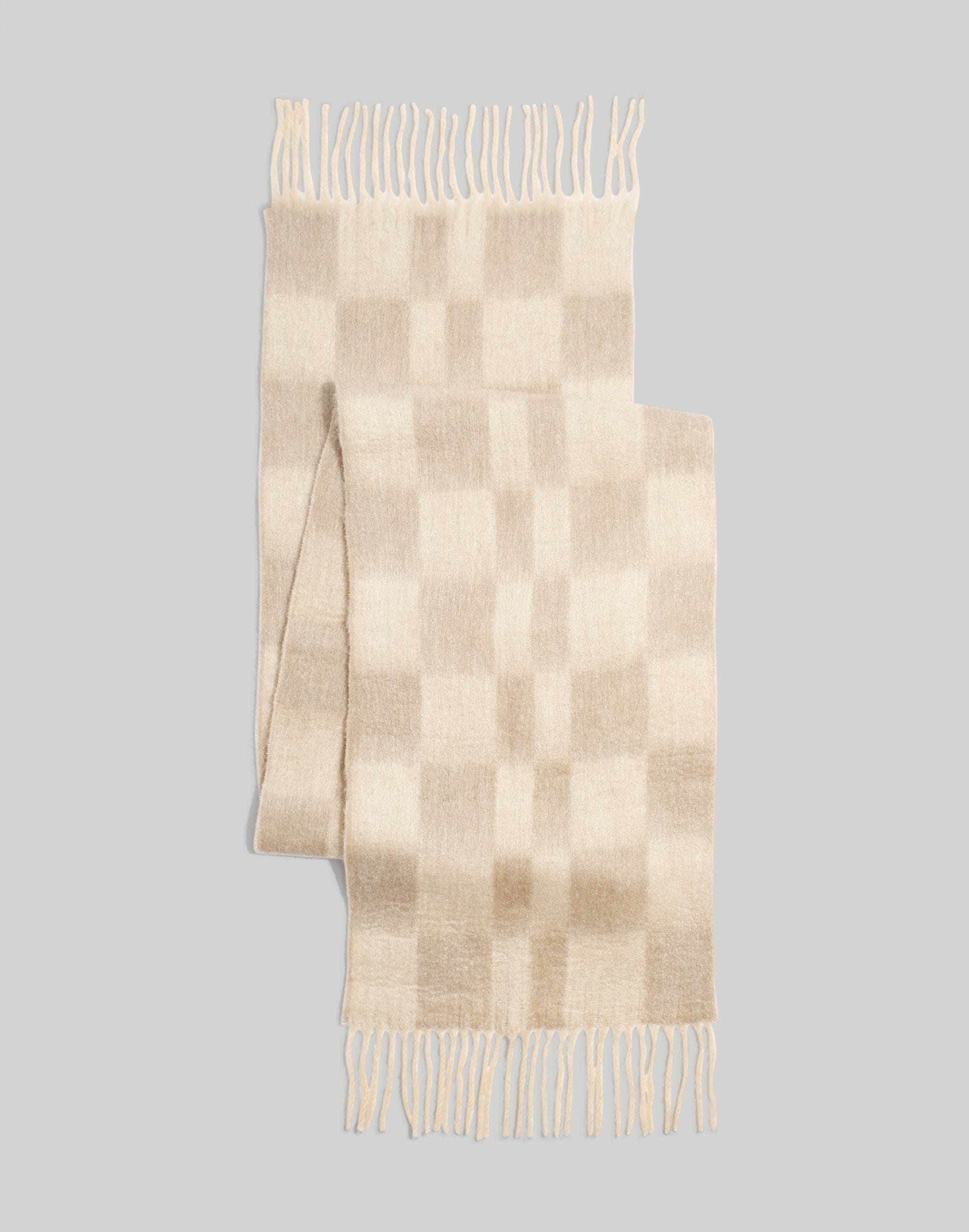 Brushed Pastel Plaid Scarf