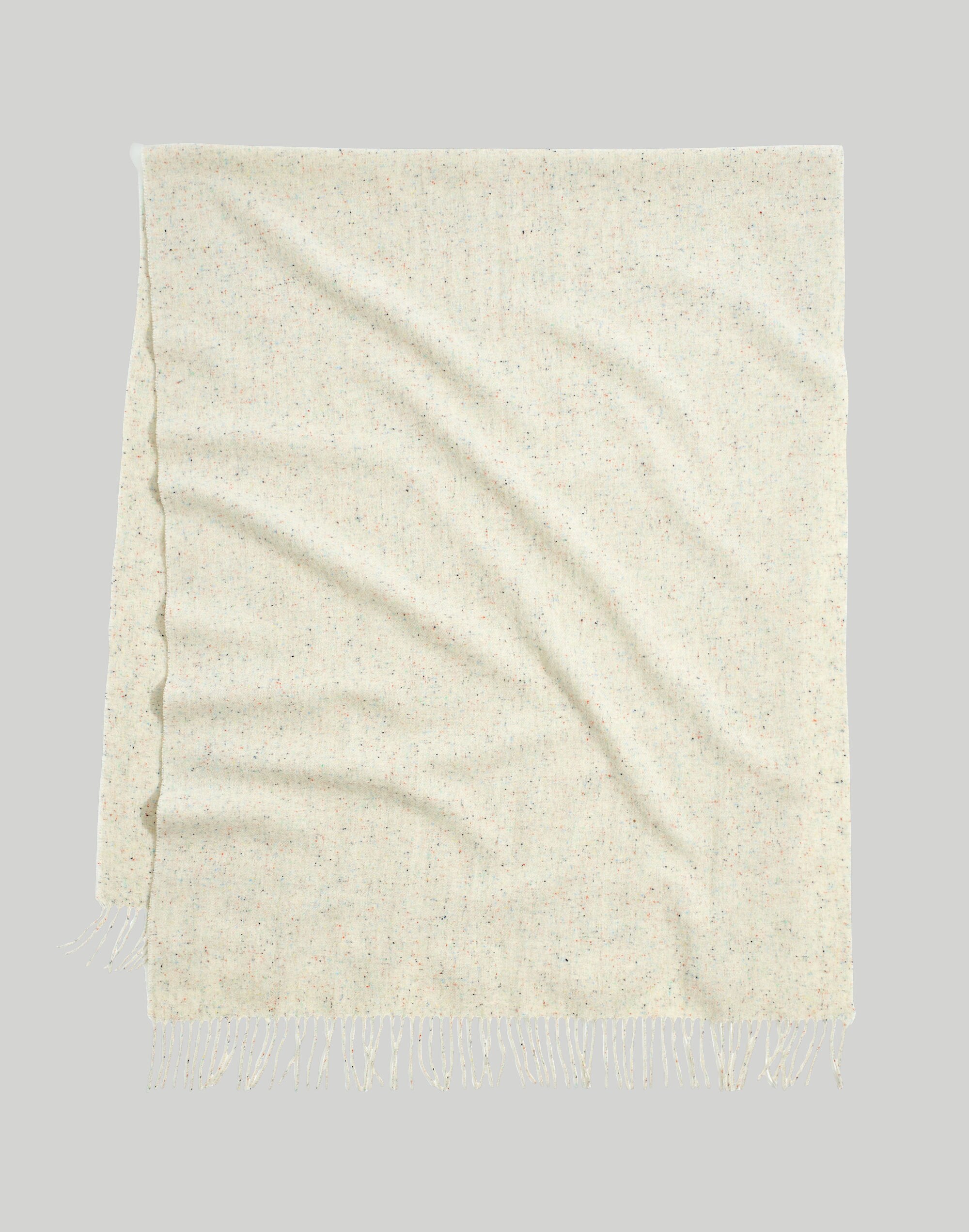 Rainbow Flecked Wool Scarf