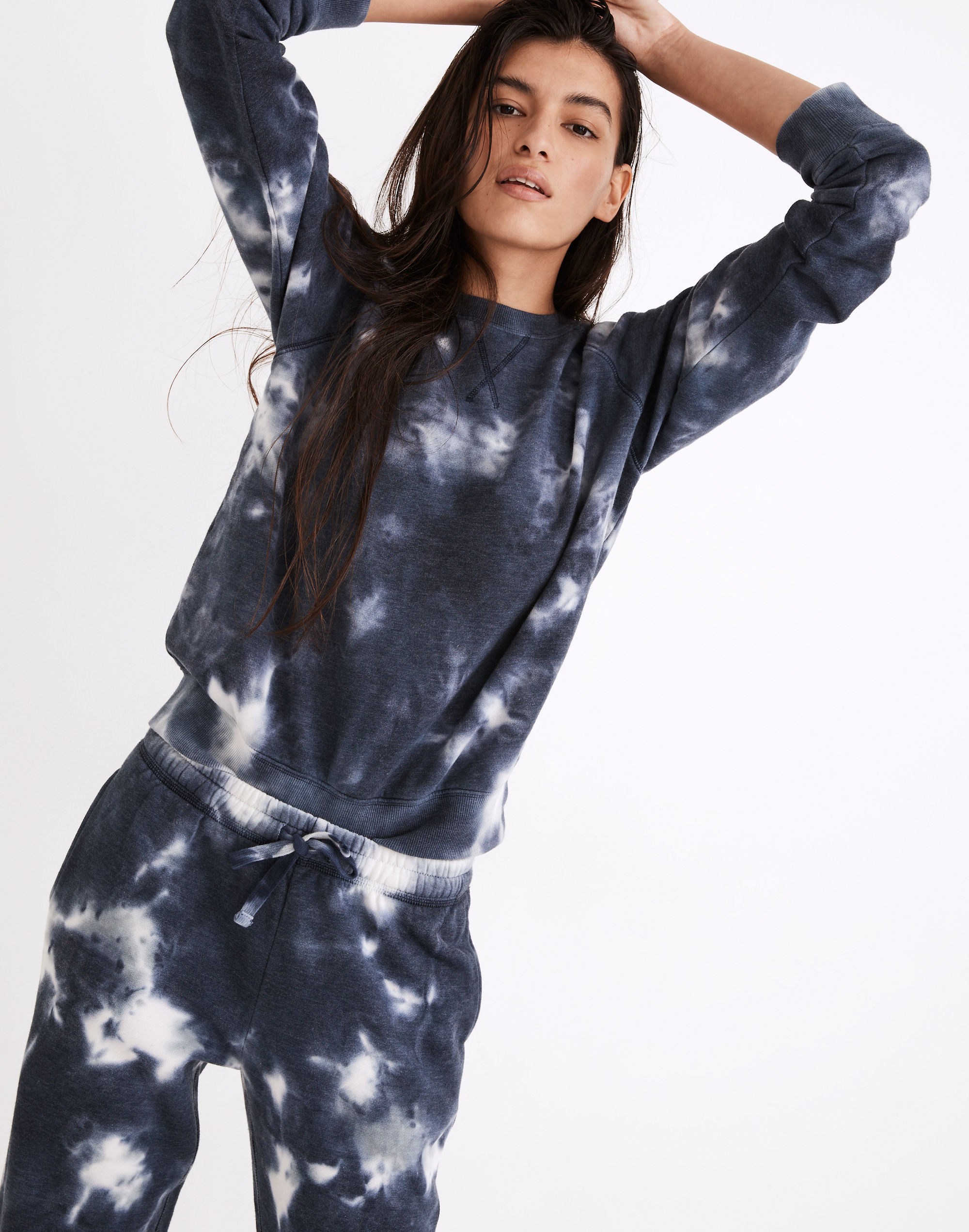 richer poorer tie-dye recycled fleece sweatshirt