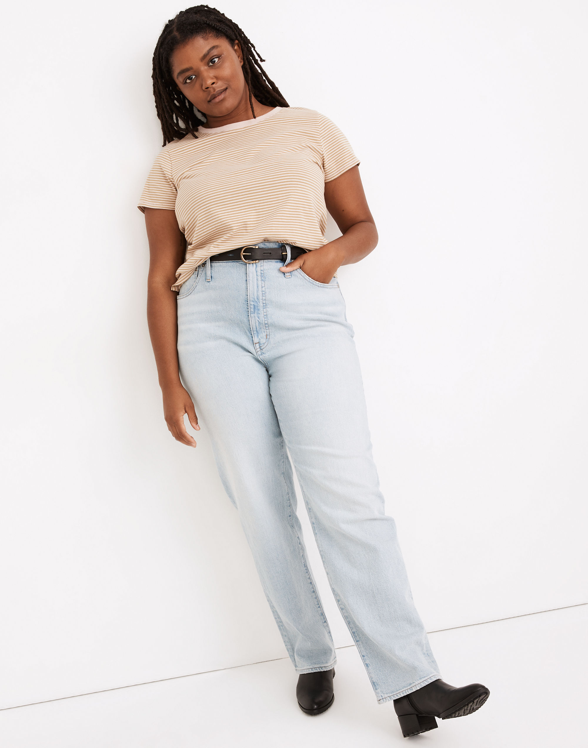 The Perfect Vintage Straight Jean in Fitzgerald Wash