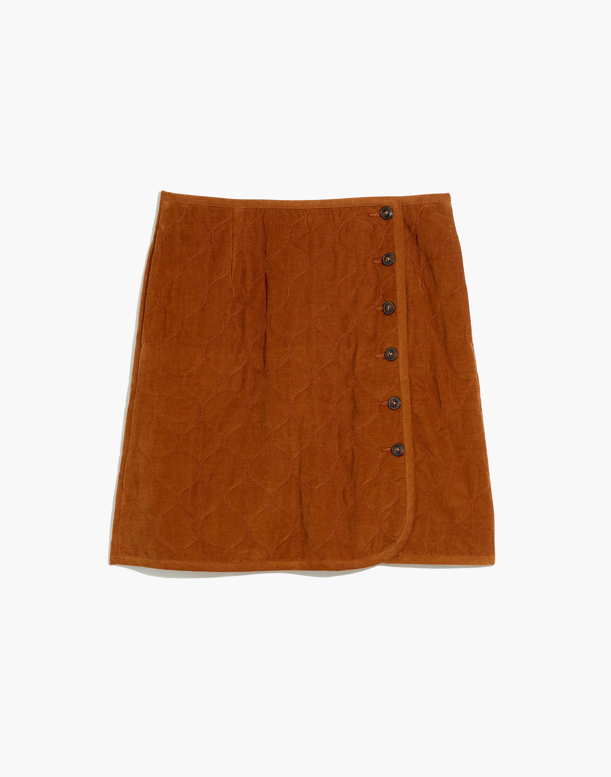 Curvy Corduroy Quilted Mini Skirt